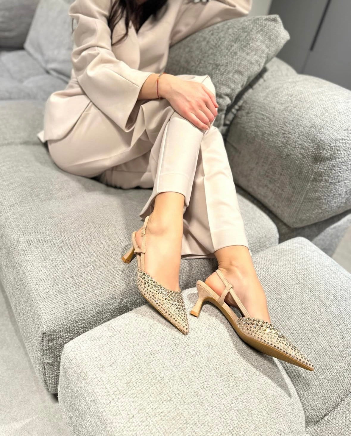 Slingback Vera Beige