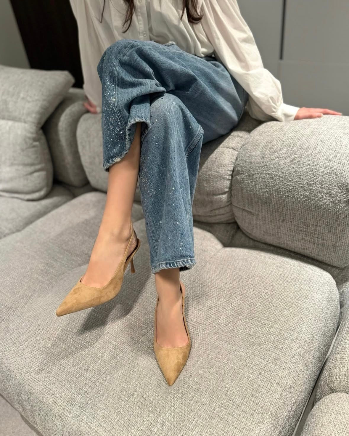 Slingback Paola Beige