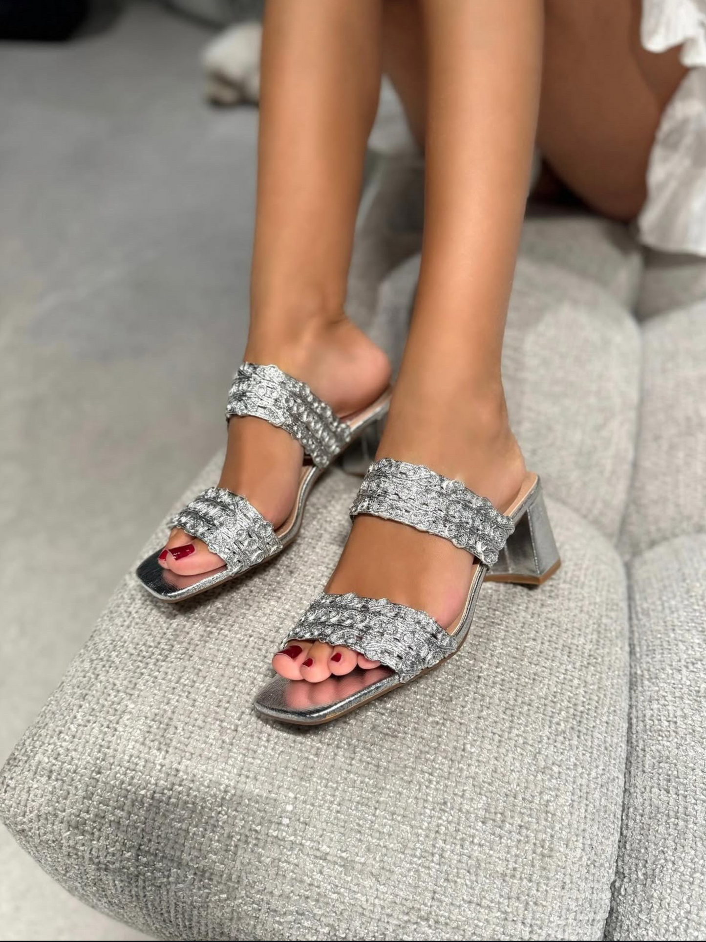 Sandali Francesca Silver