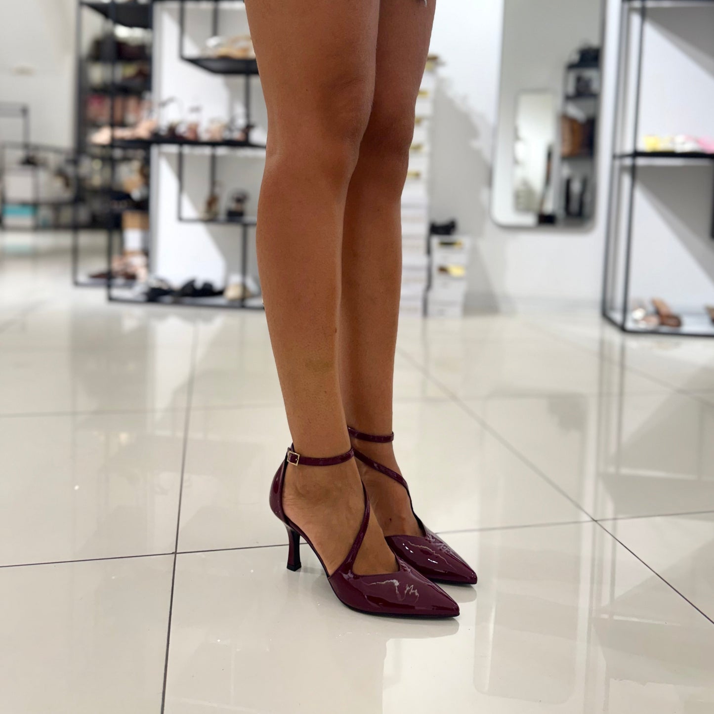 Decolletè Ovyè Vernice Bordeaux