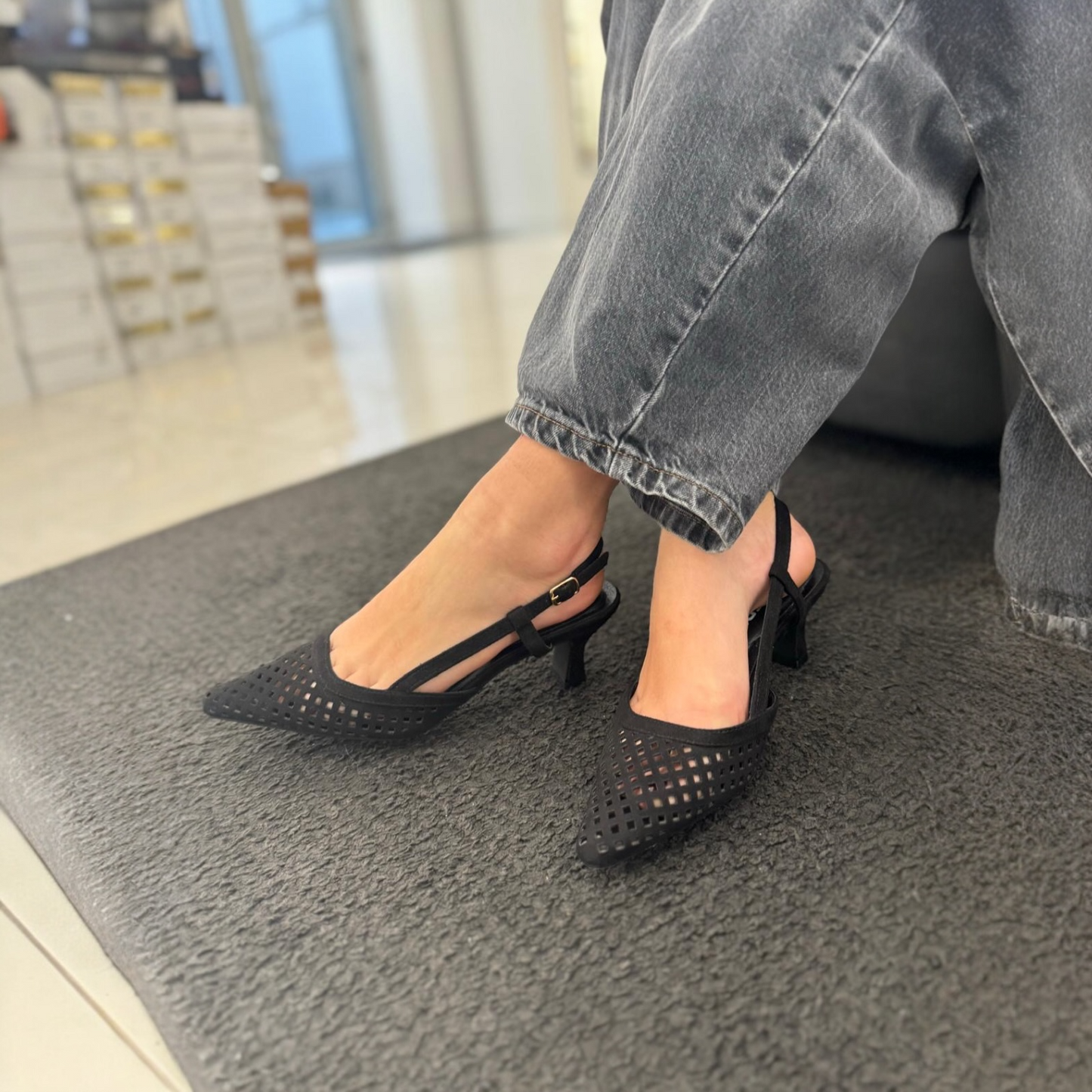 Slingback Susy Black