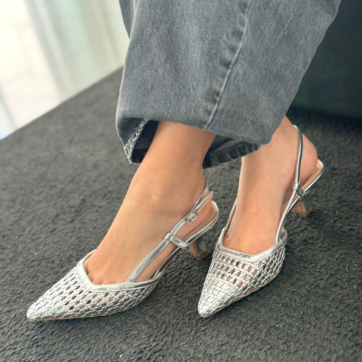 Slingback Margherita Silver