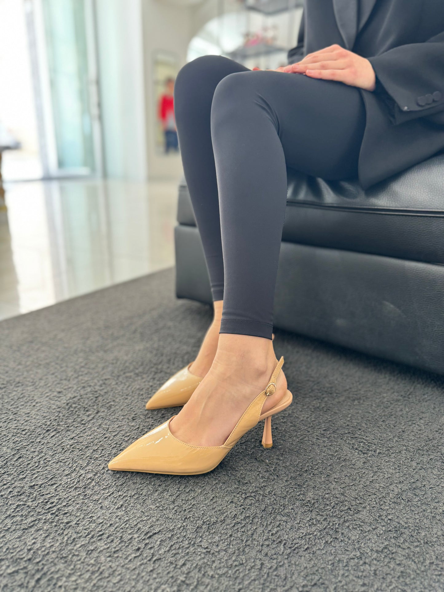 Slingback Nora NewYork Vernice Nude