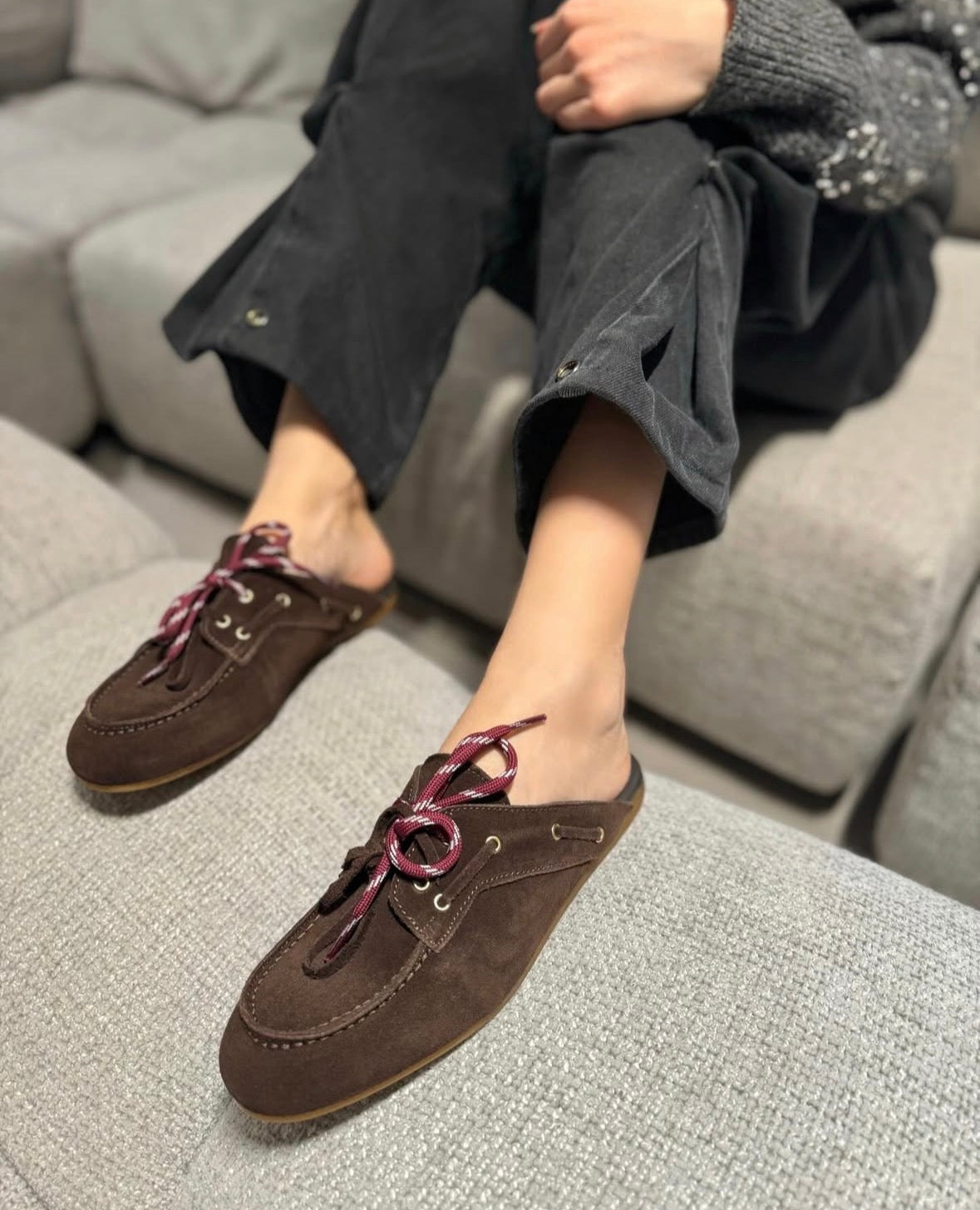 Sabot Ovyè Camoscio Testa di Moro