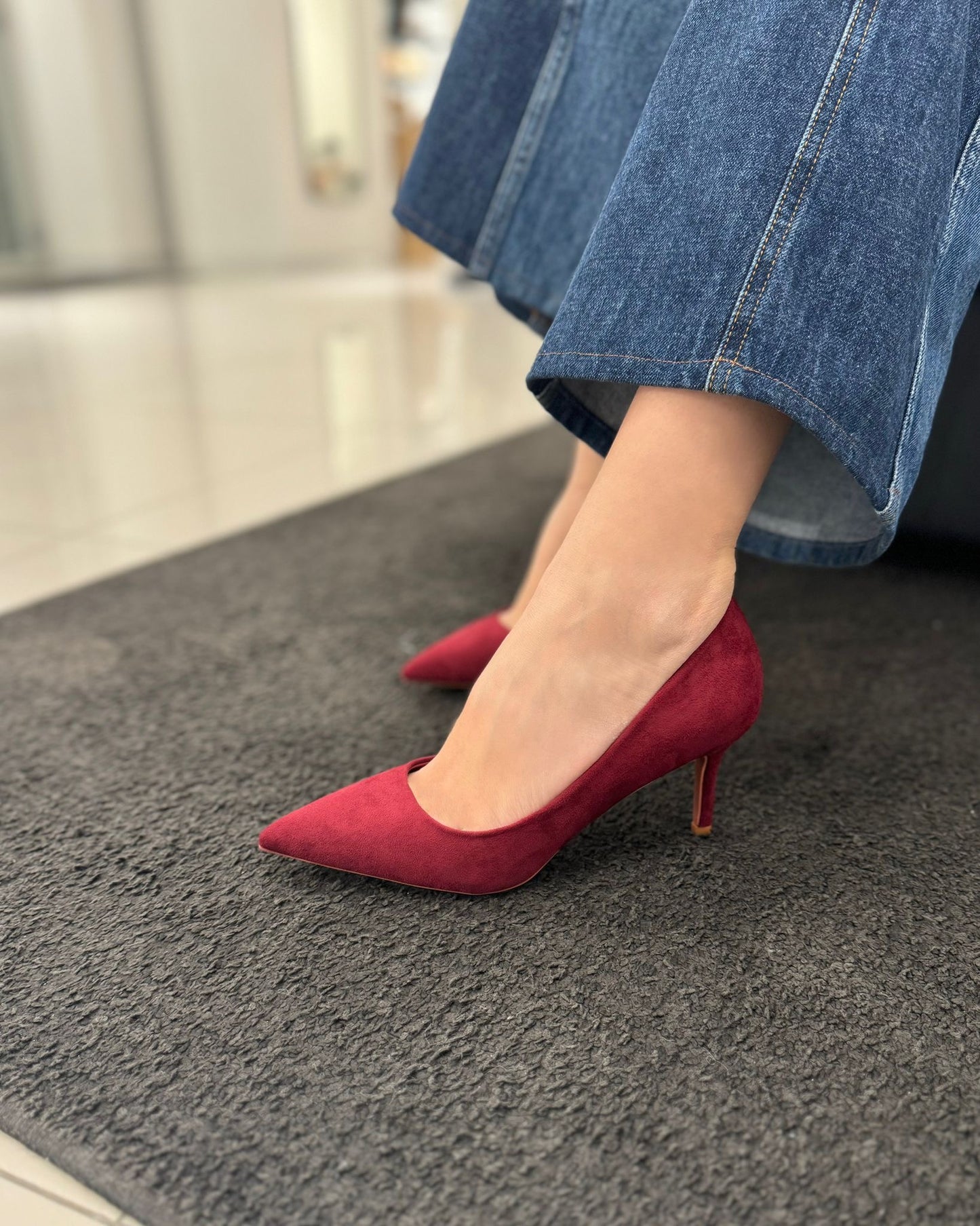 Decolletè H702 Camoscio Wine