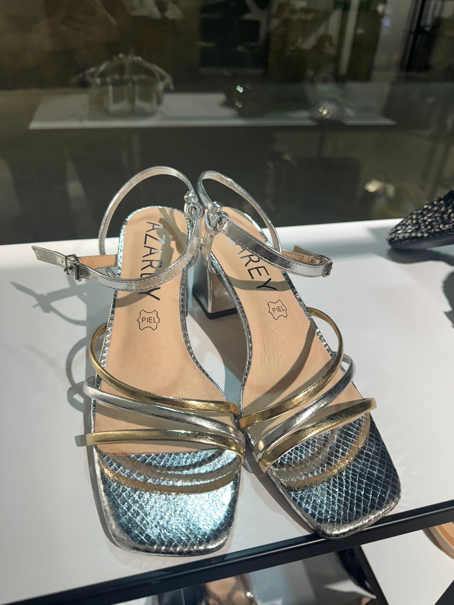 Sandali Azarey G077 Silver-Multicolor