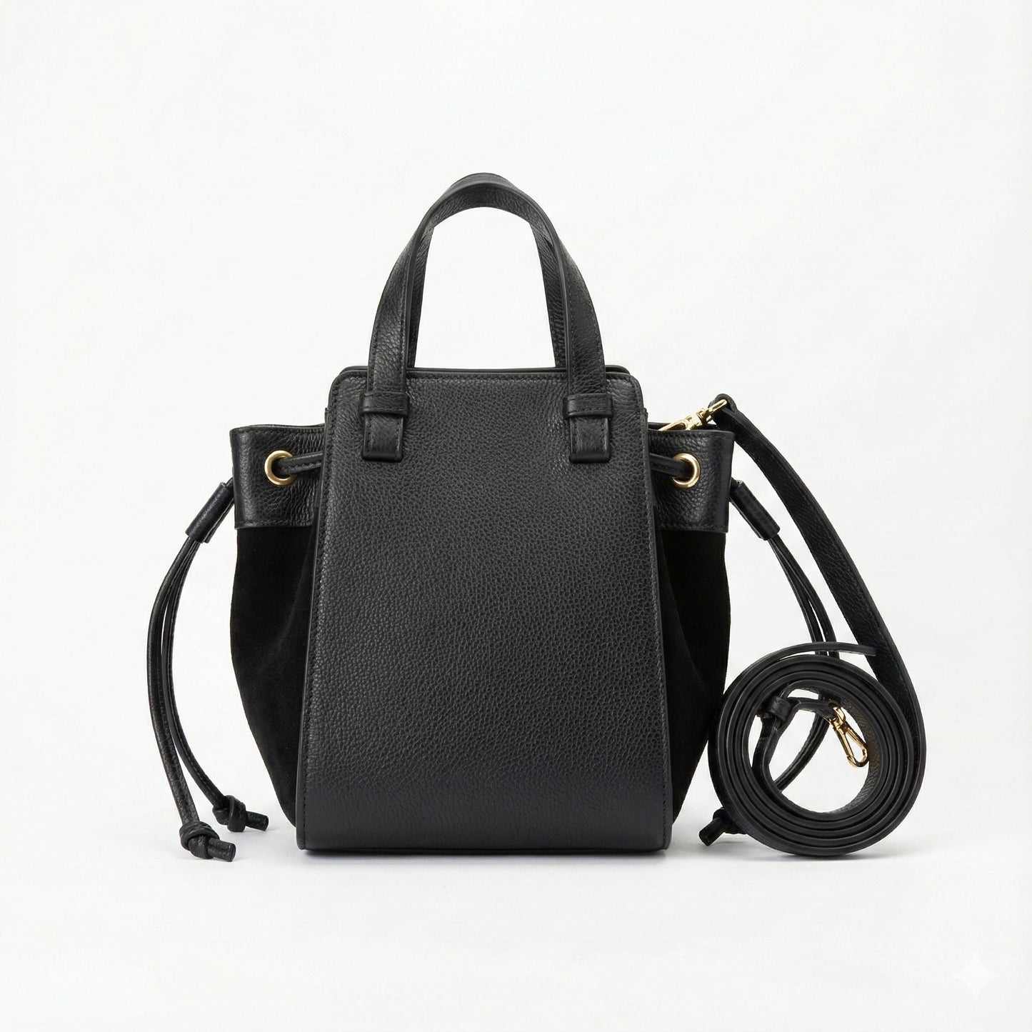 Borsa Sacco Cleria Vera Pelle Black