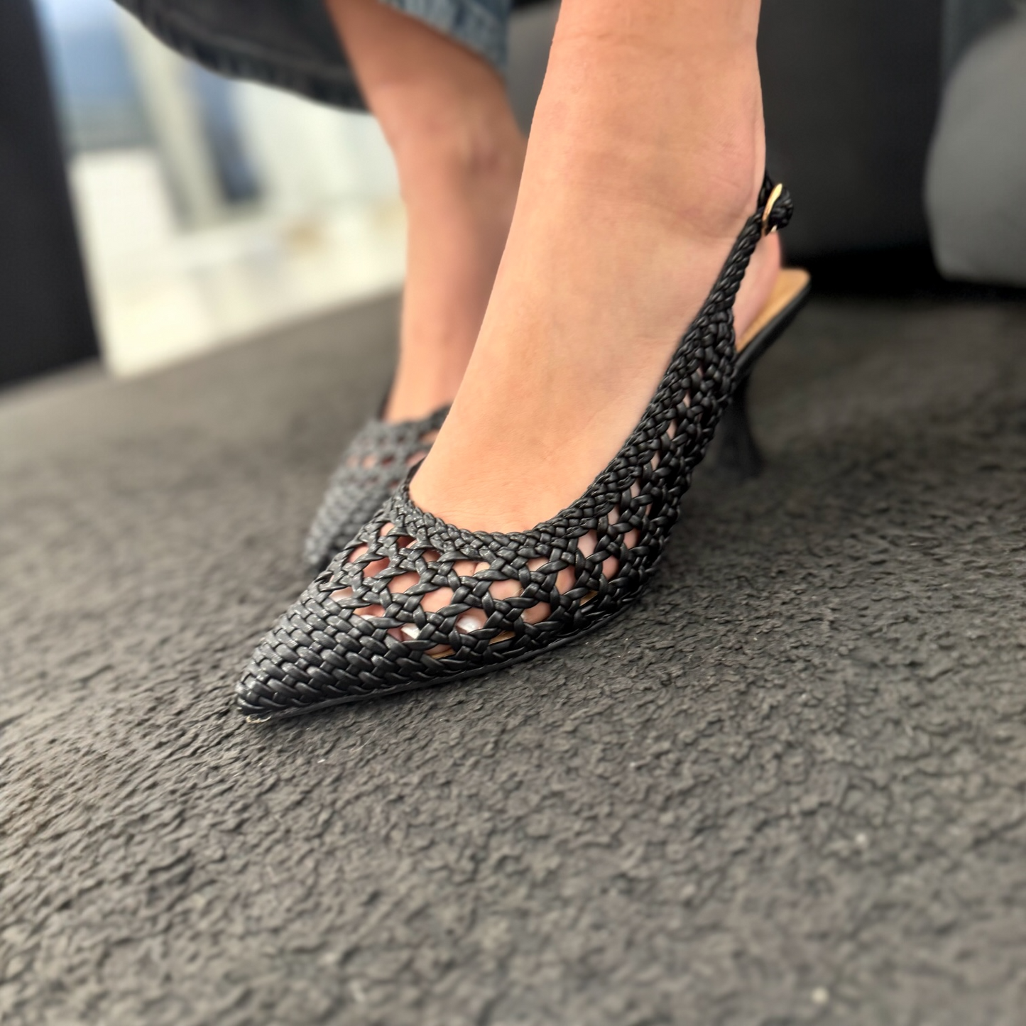 Slingback Positano Black