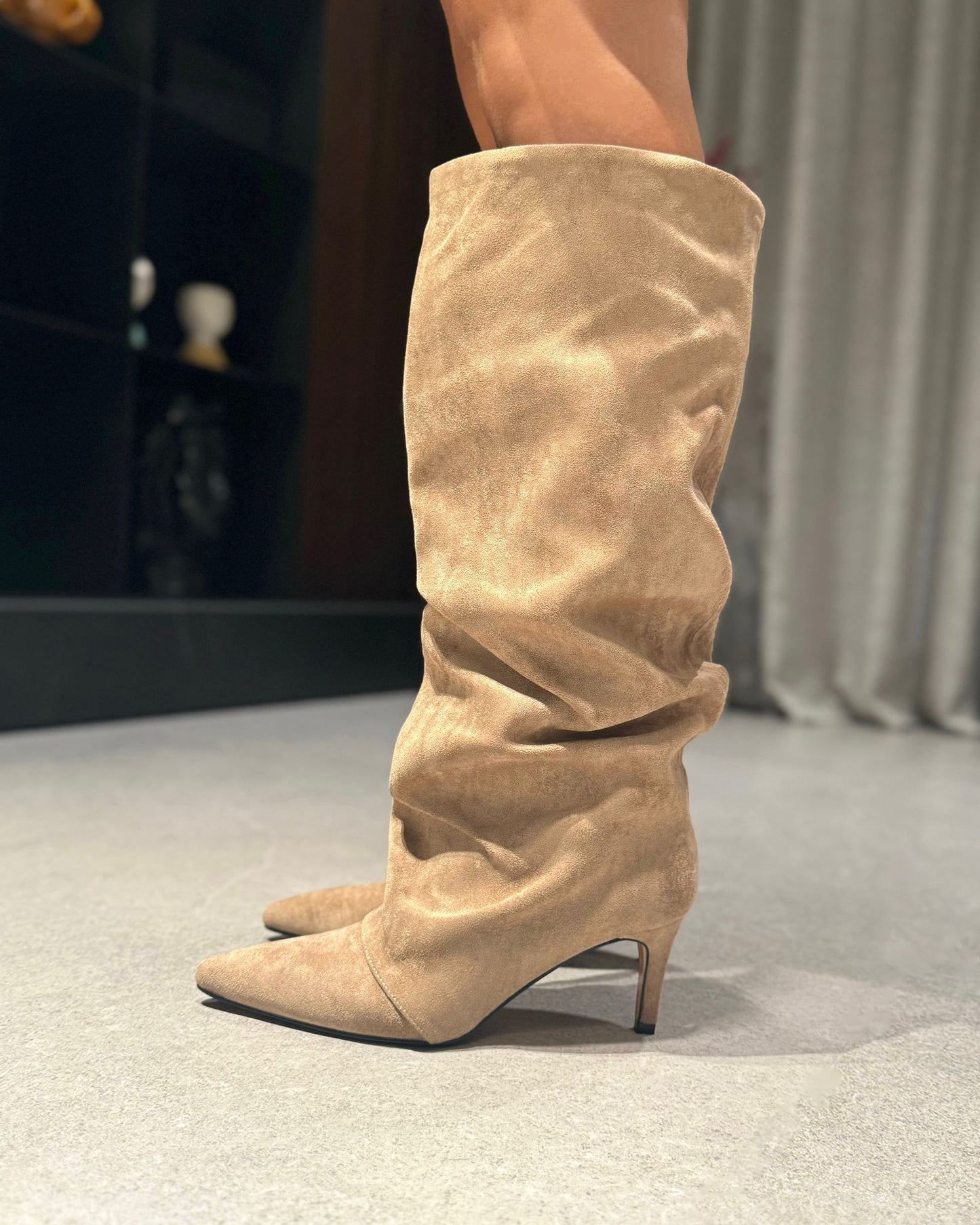 Stivali Rosita Camoscio Khaki