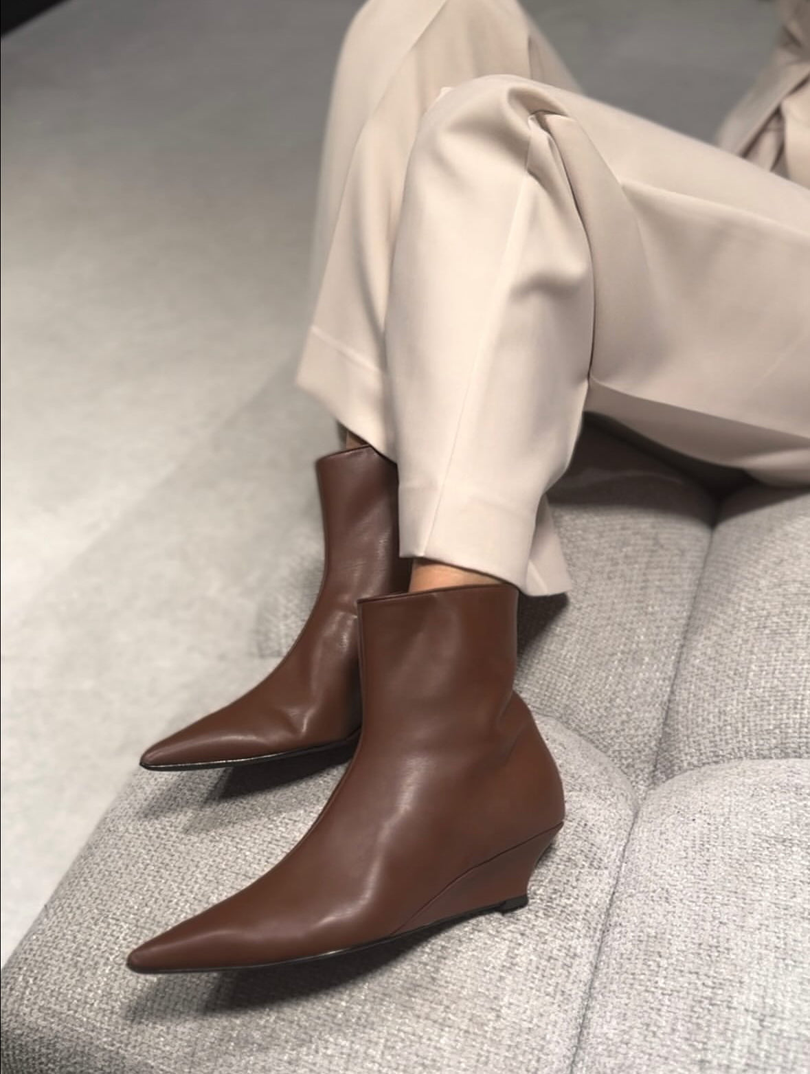 Stivaletto Anami Vera Pelle Brown