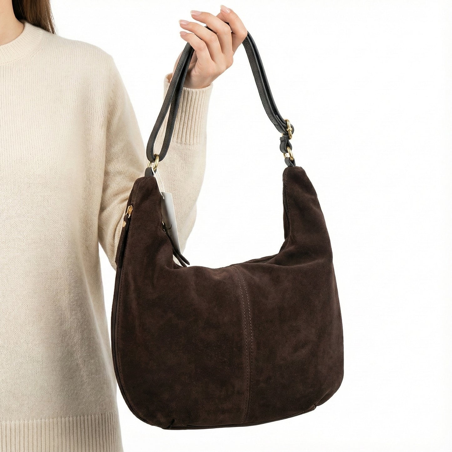 Borsa A Spalla Kelly Vero Camoscio TDM