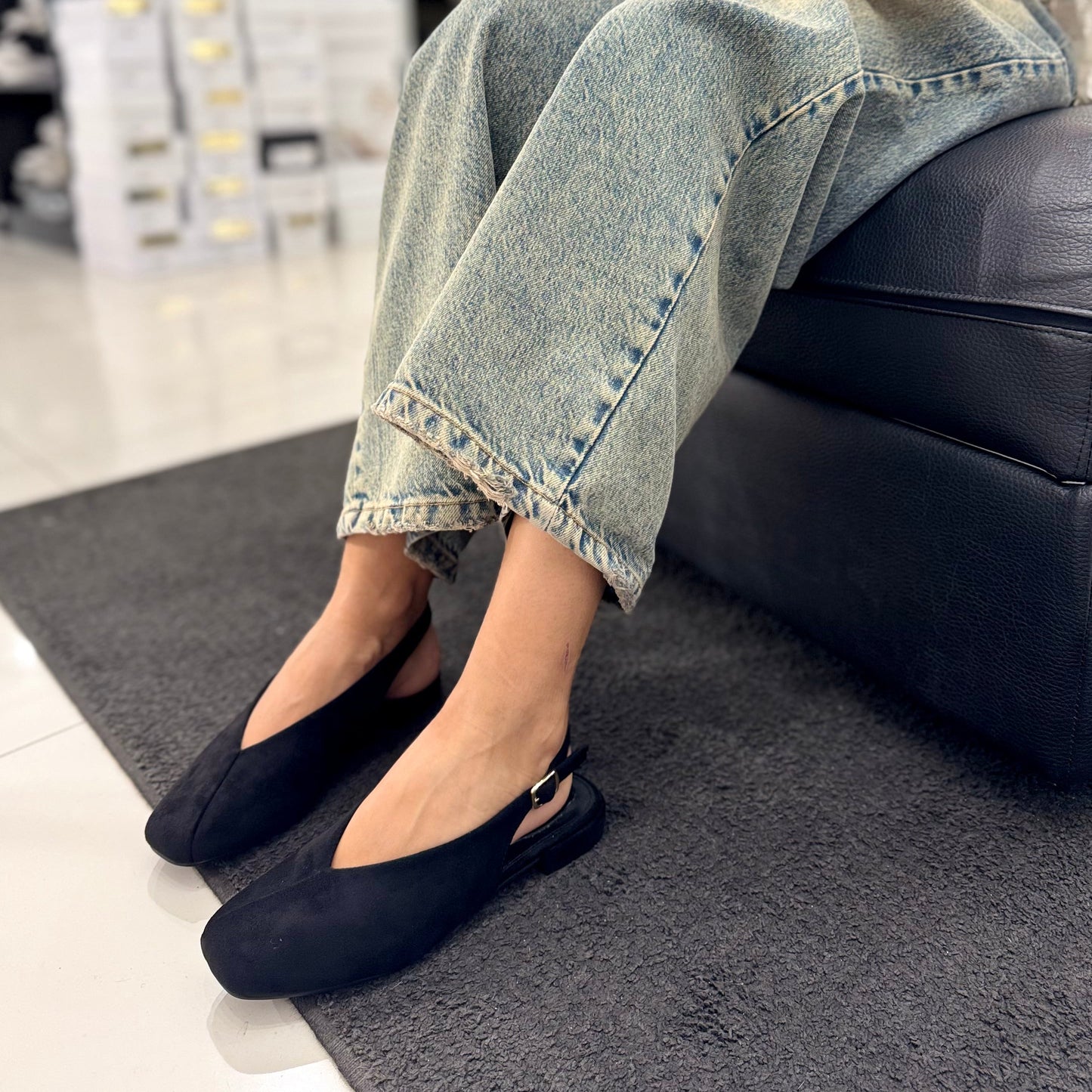 Slingback Amina Black