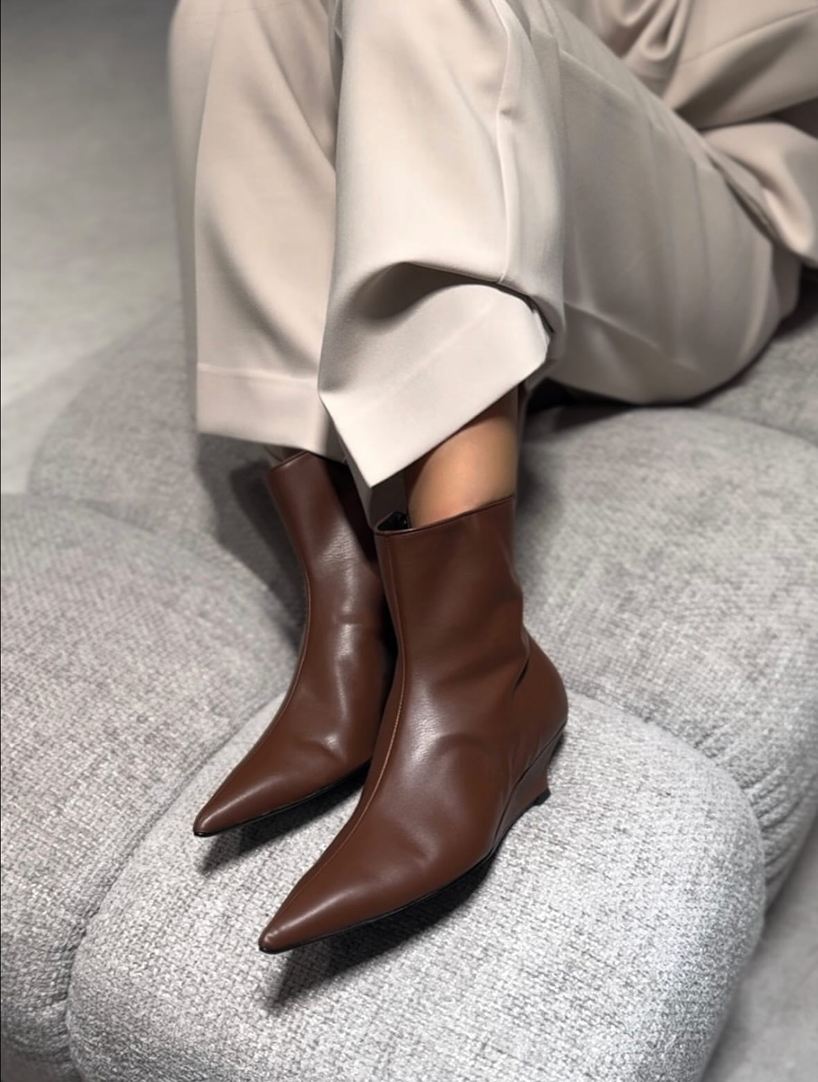 Stivaletto Anami Vera Pelle Brown