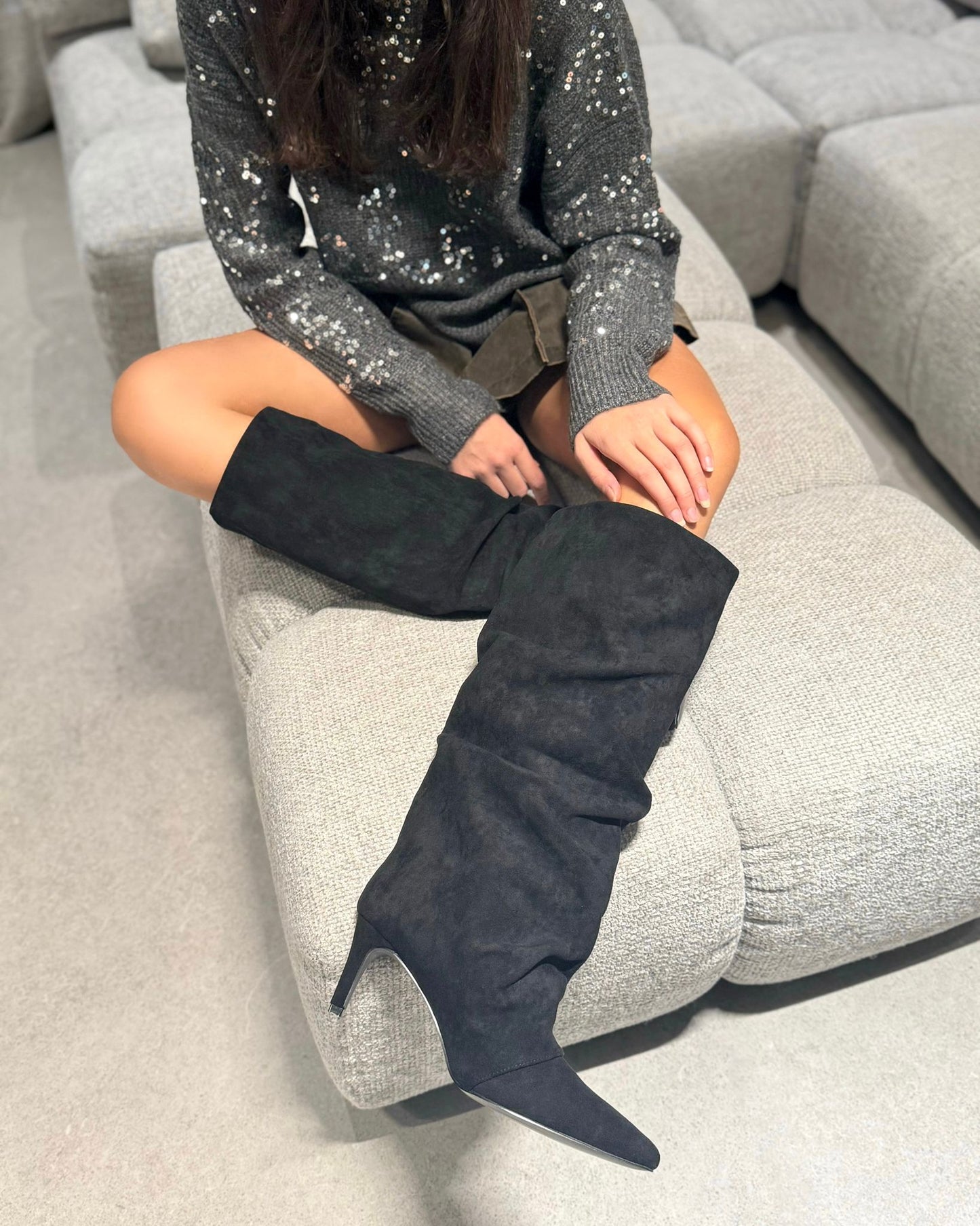 Stivali Rosita Camoscio Black