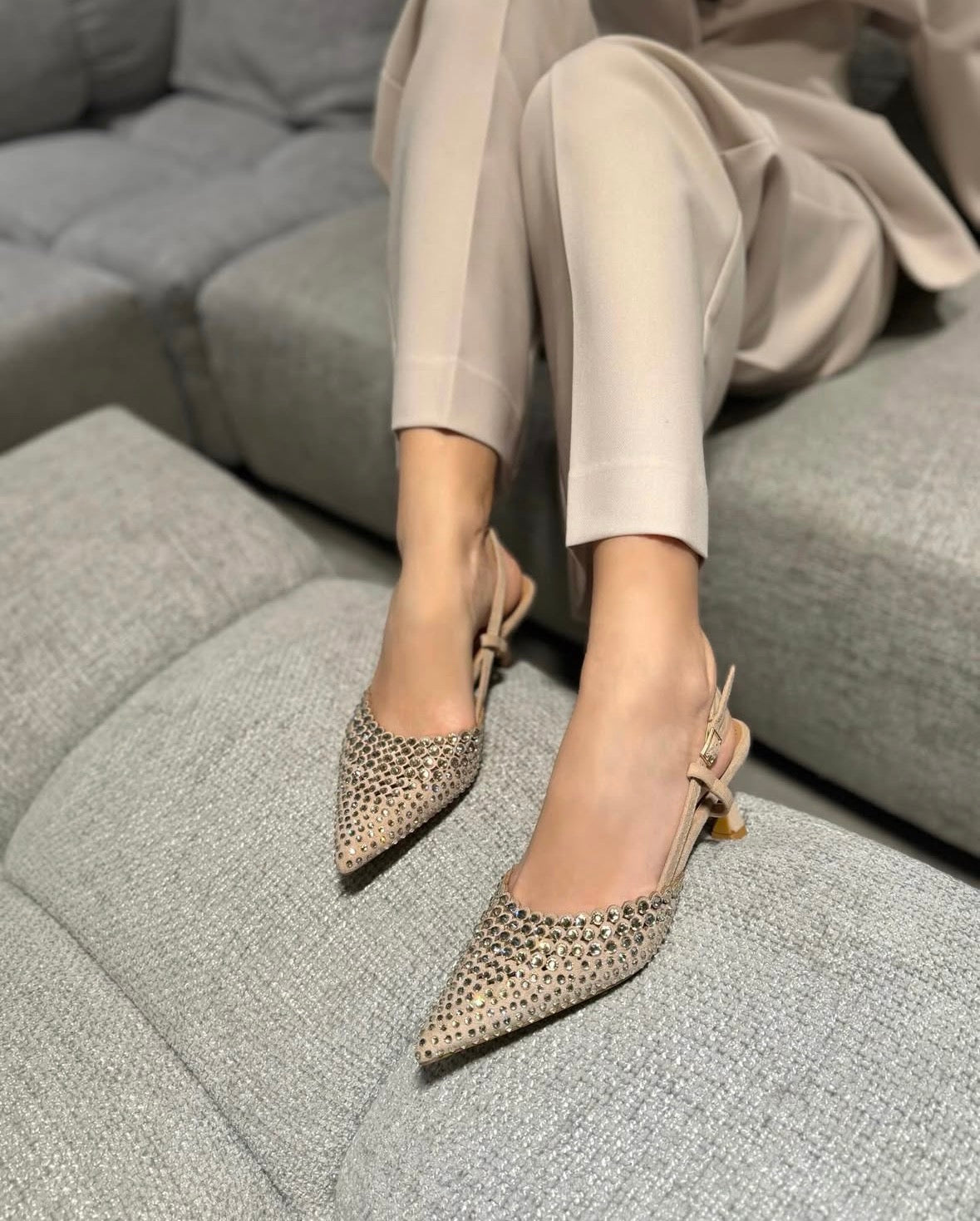 Slingback Vera Beige