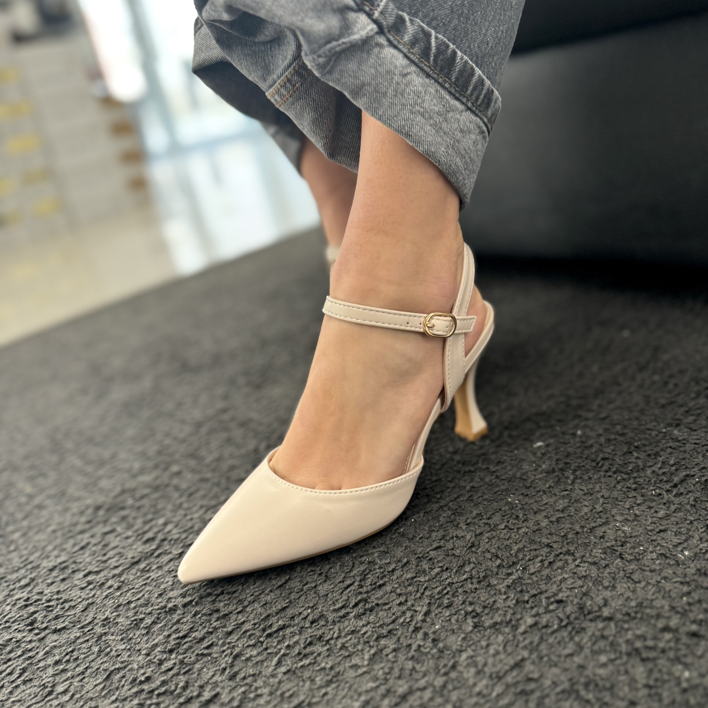 Slingback Isabella Beige