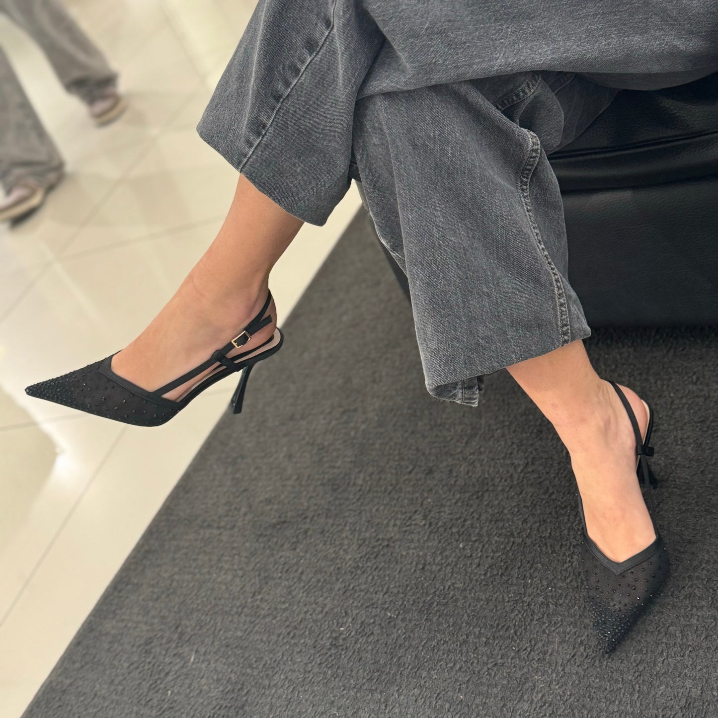 Slingback Elena Black