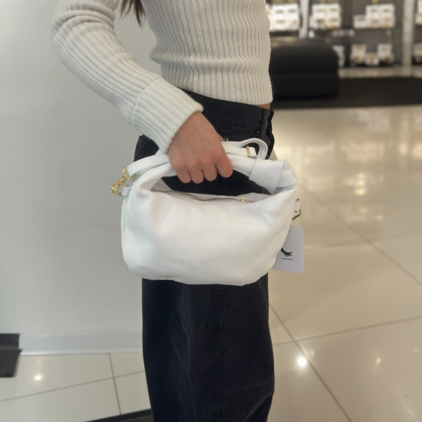 Borsa Alessia Pelle White