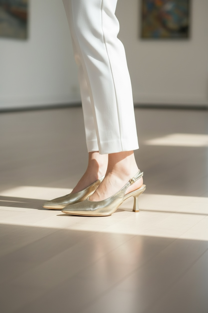 Slingback Alice Gold