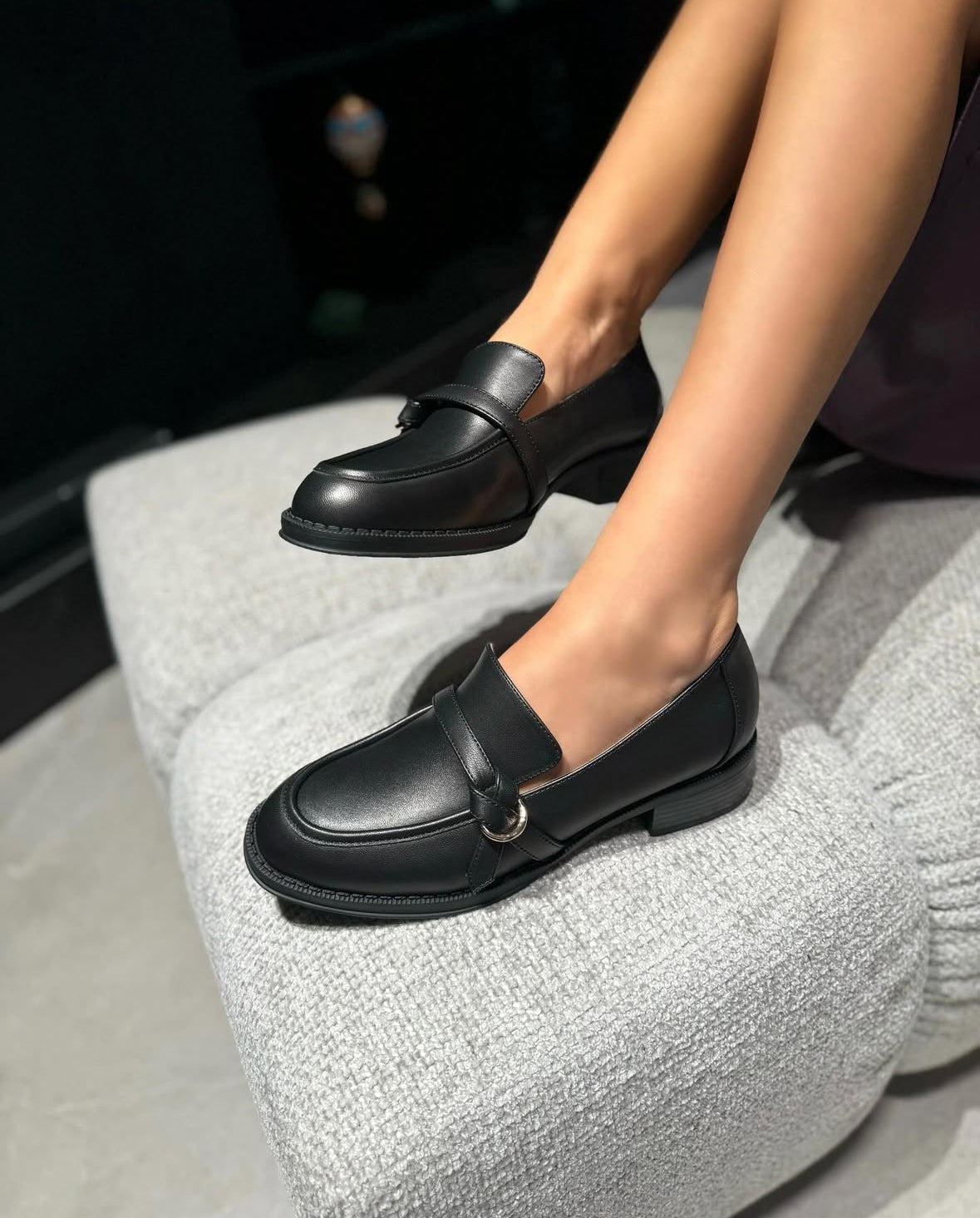 Mocassino Nora NewYork Pelle Nero