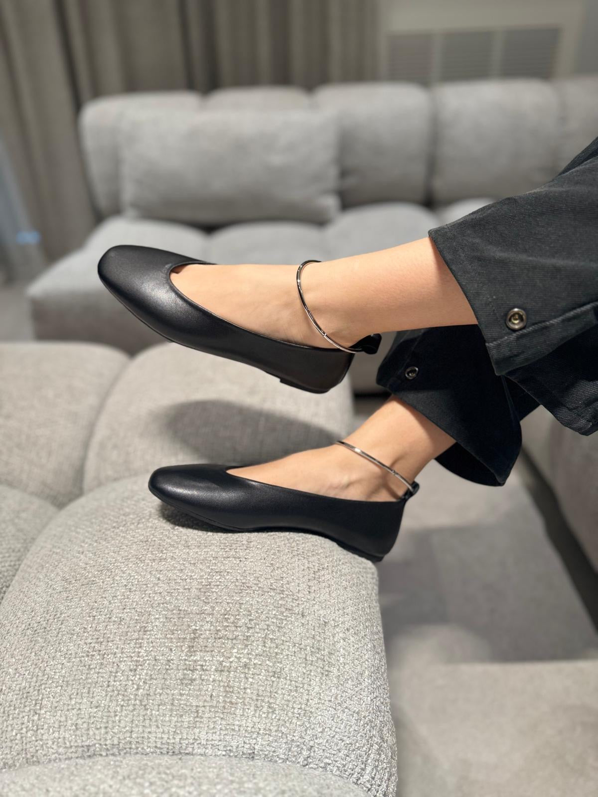 Ballerina Pixy Black Napa