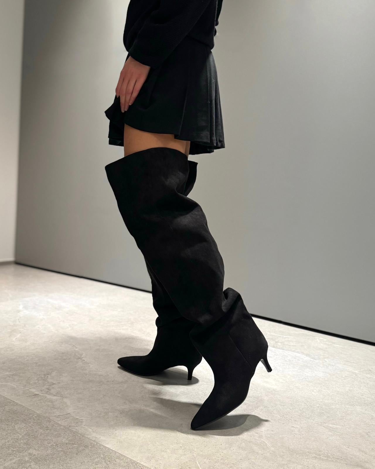 Stivale Rasha Camoscio Black