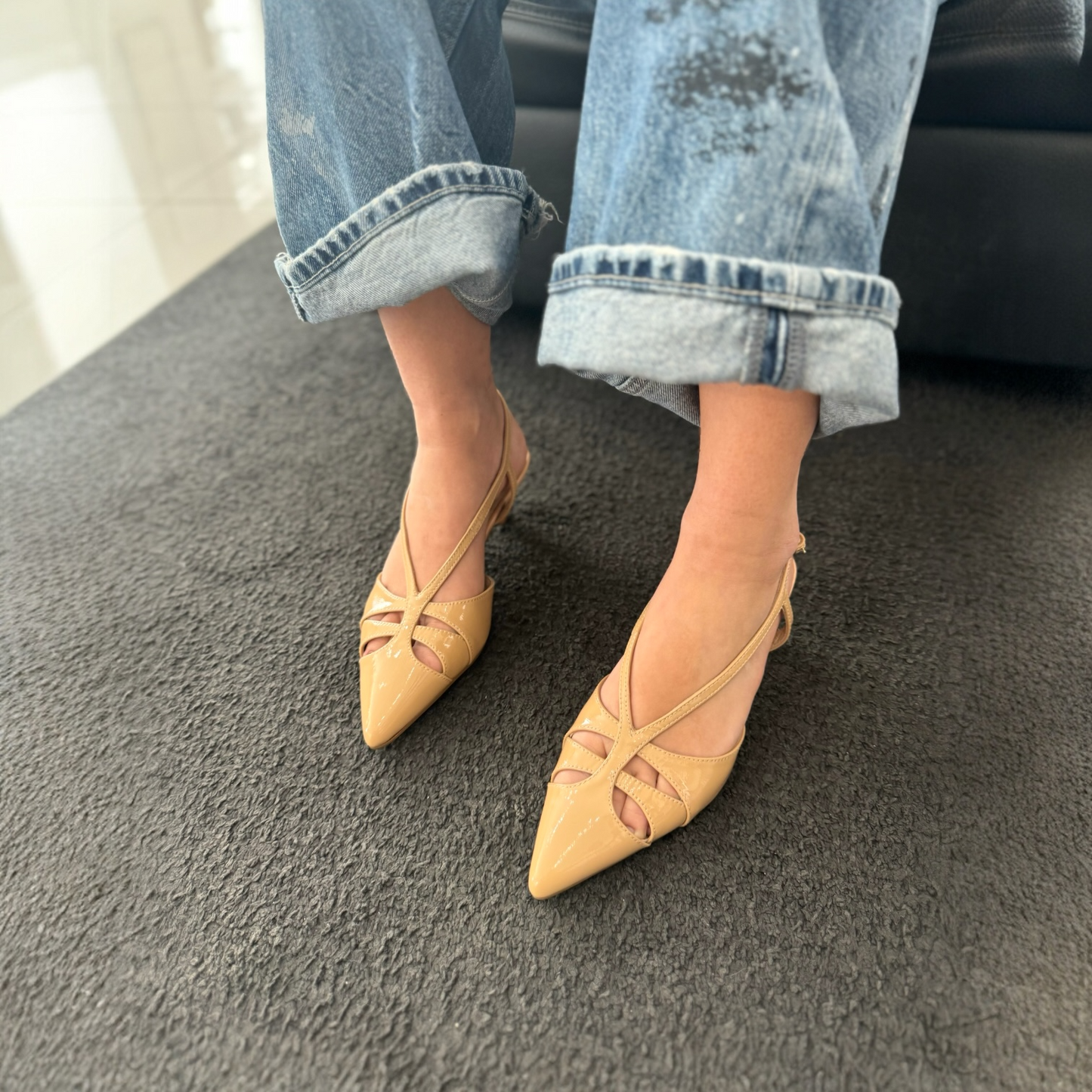 Slingback  Nora NewYork Naplak Nude
