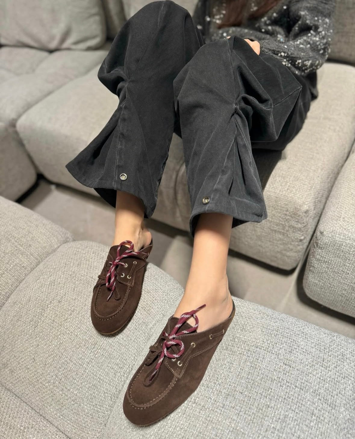 Sabot Ovyè Camoscio Testa di Moro