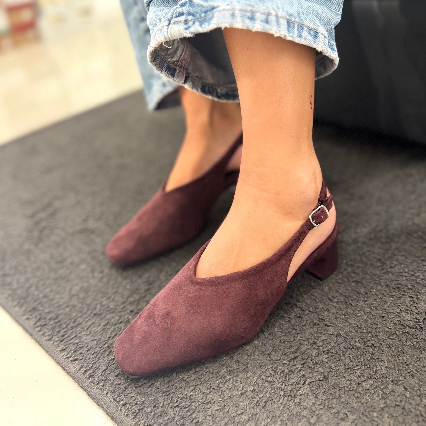 Slingback Cleria Wine
