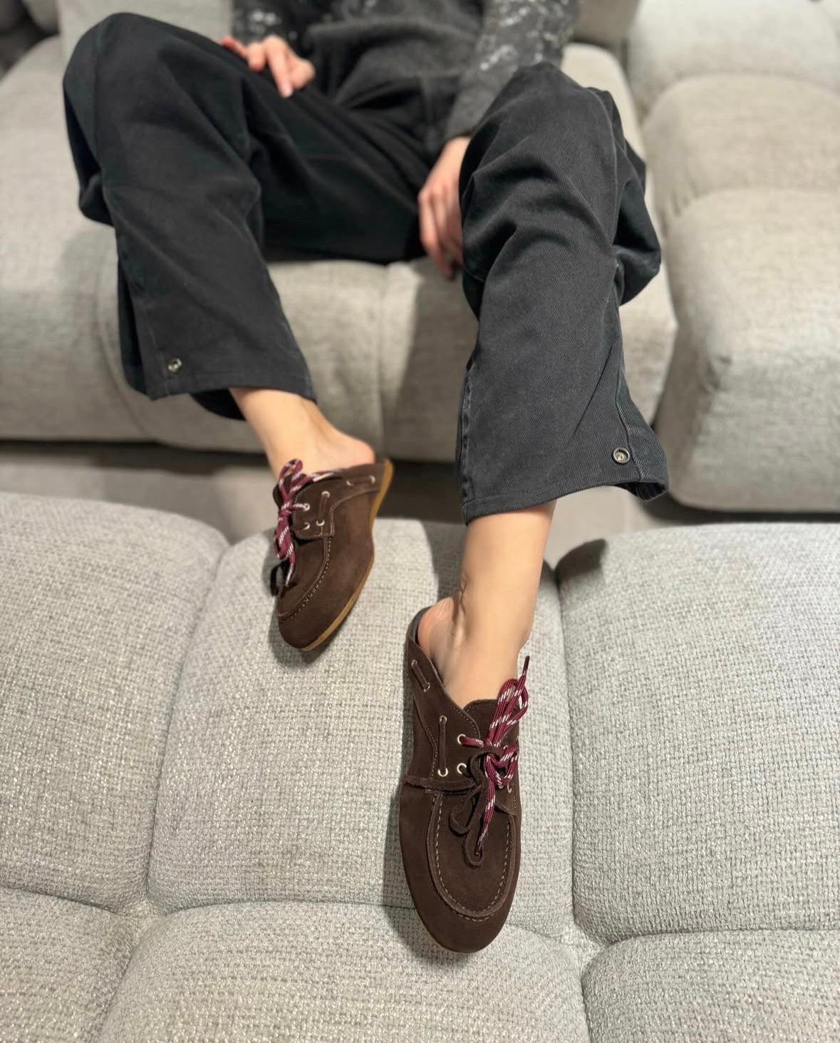 Sabot Ovyè Camoscio Testa di Moro