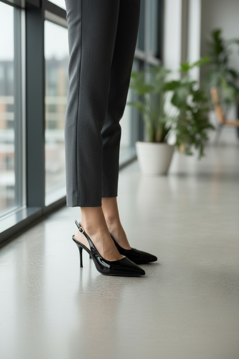 Slingback Anna Black