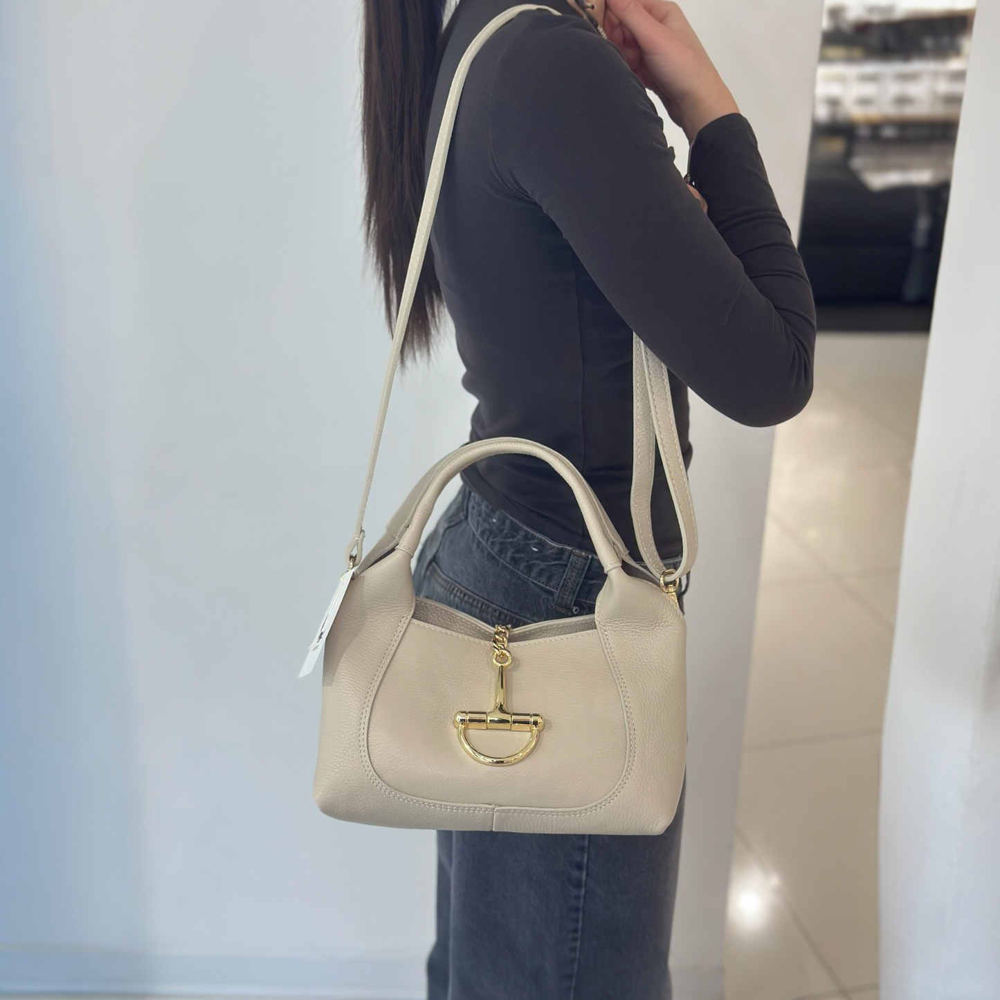 Borsa Havana Vera Pelle Panna
