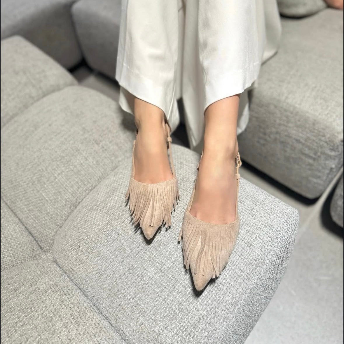 Slingback Zanzibar Beige