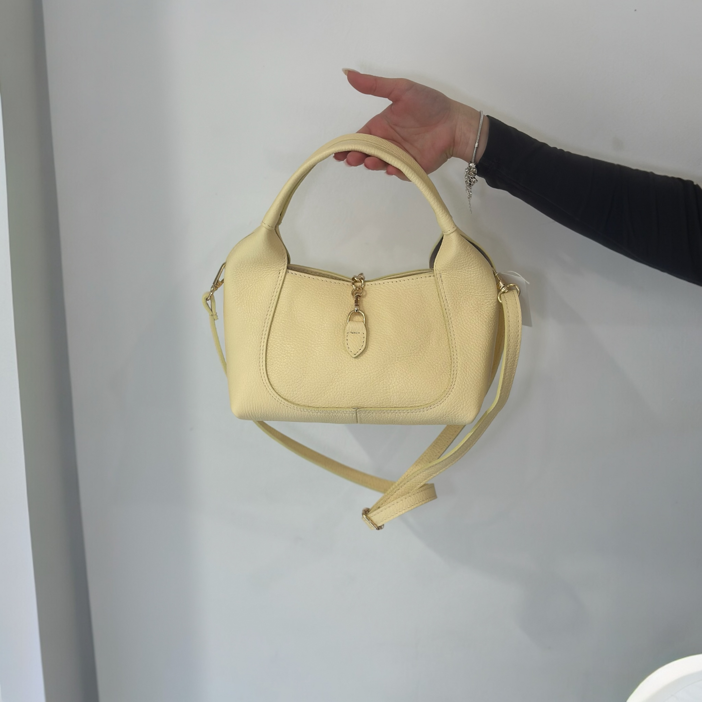 Borsa Havana Vera Pelle Yellow