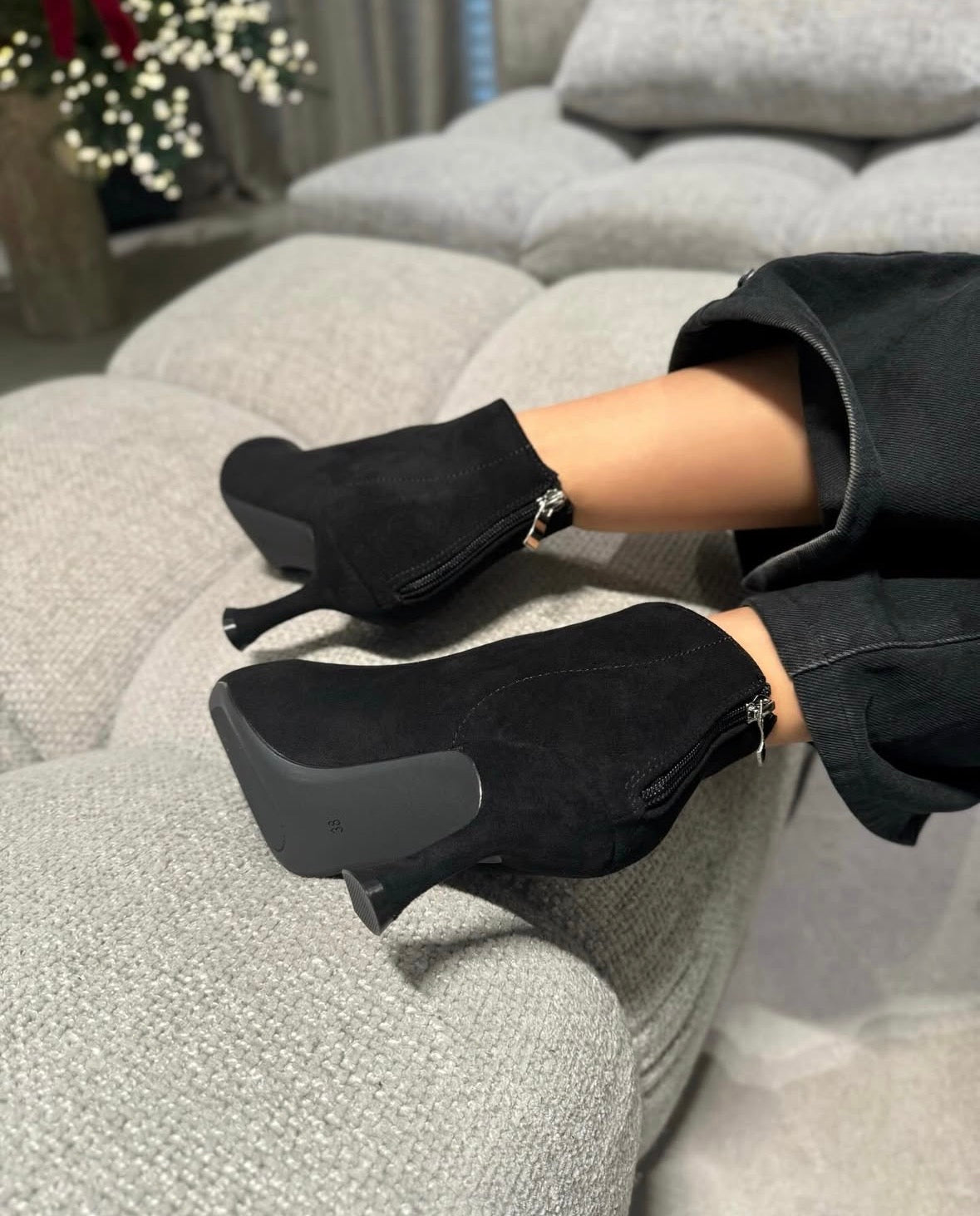 Stivaletto Elettra Camoscio Black