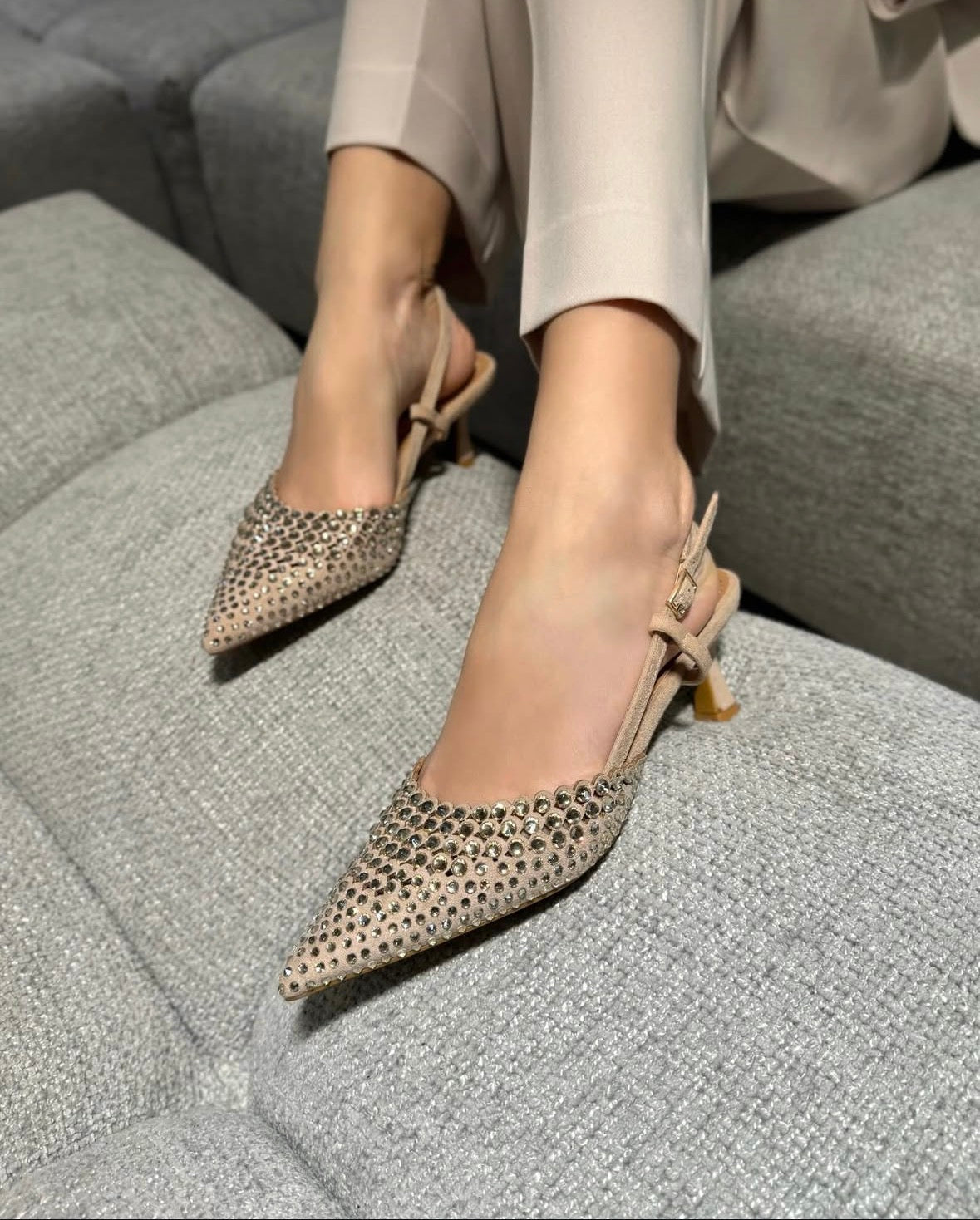 Slingback Vera Beige