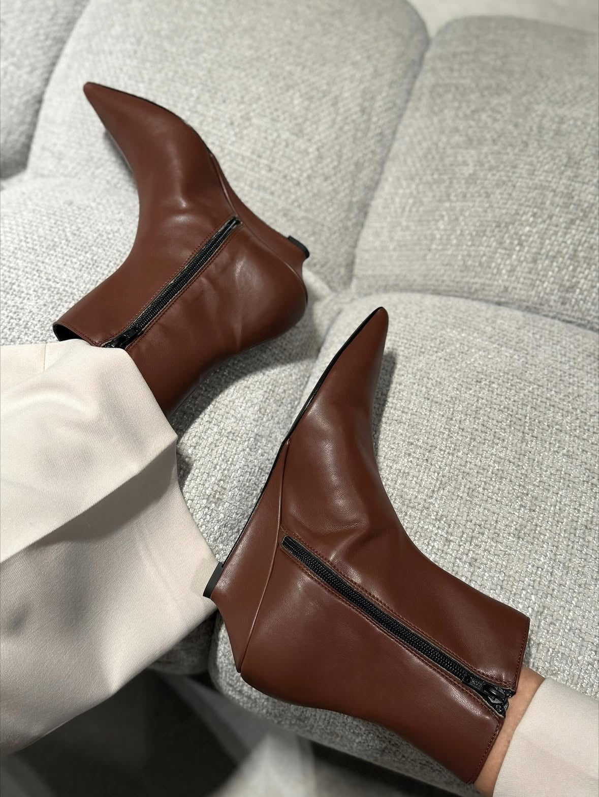 Stivaletto Anami Vera Pelle Brown