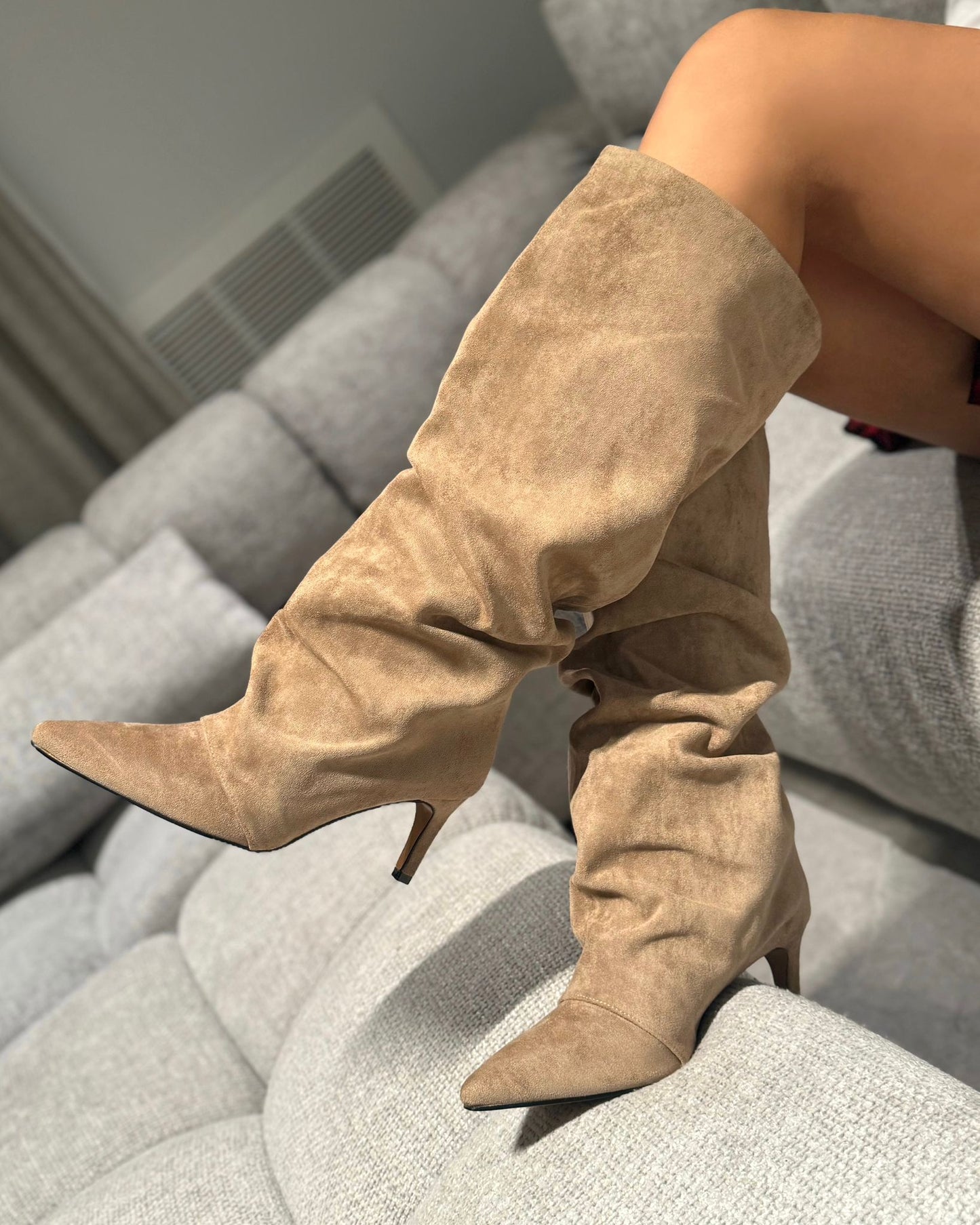 Stivali Rosita Camoscio Khaki