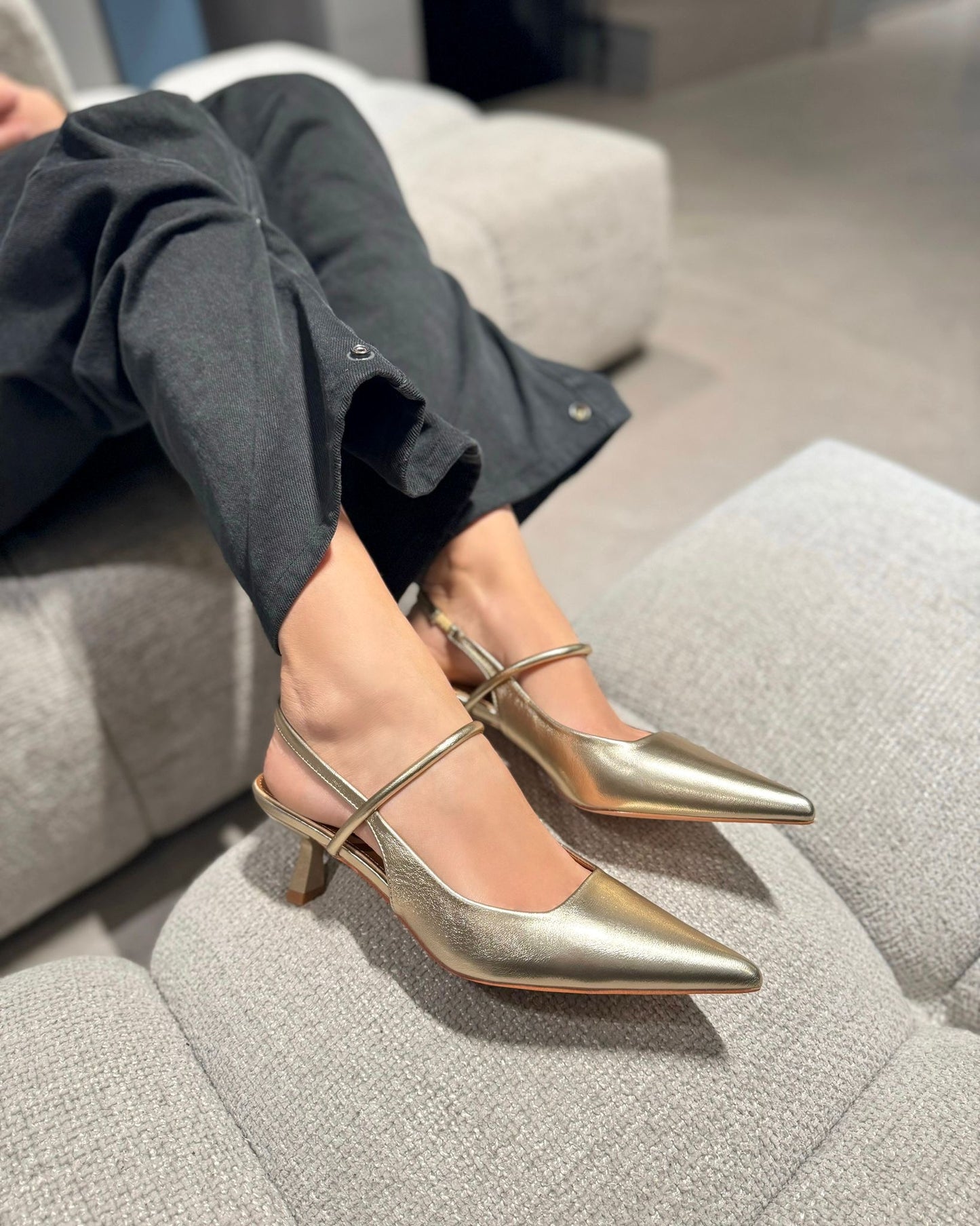 Slingback Flavia Gold