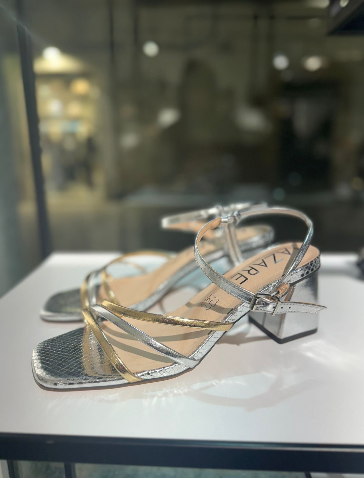 Sandali Azarey G077 Silver-Multicolor