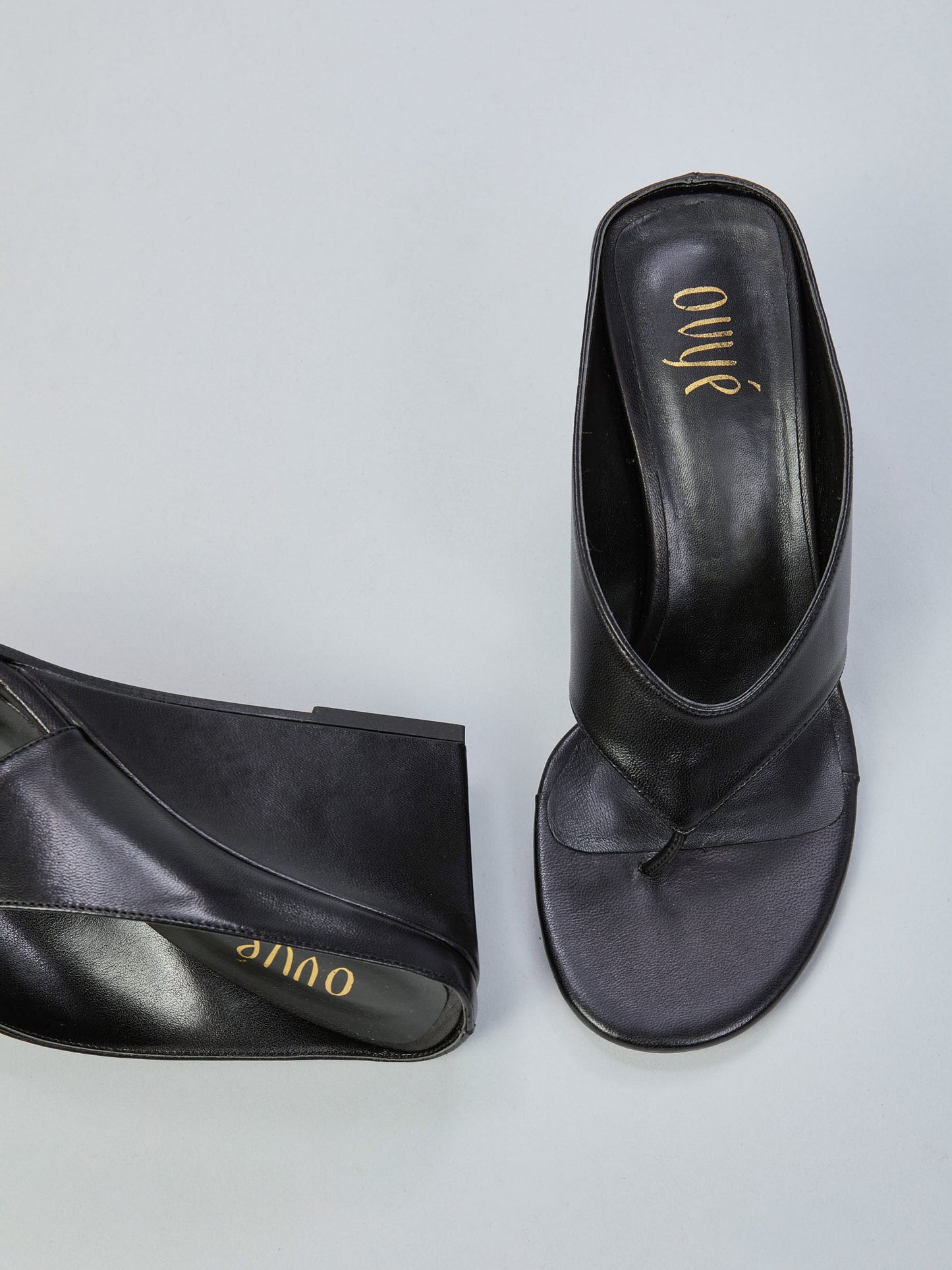 Sandali Sabot Ovyè Pelle Nero