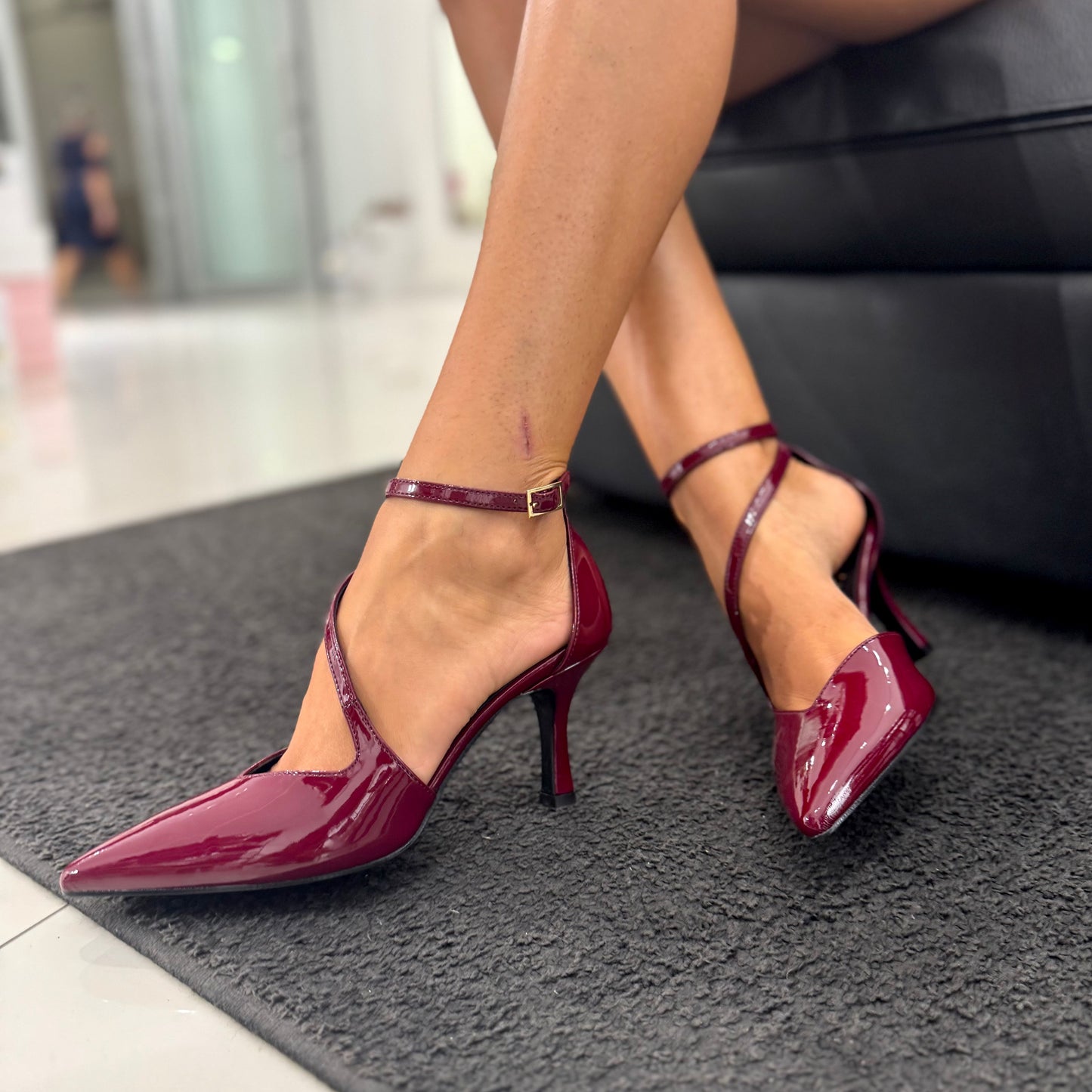Decolletè Ovyè Vernice Bordeaux