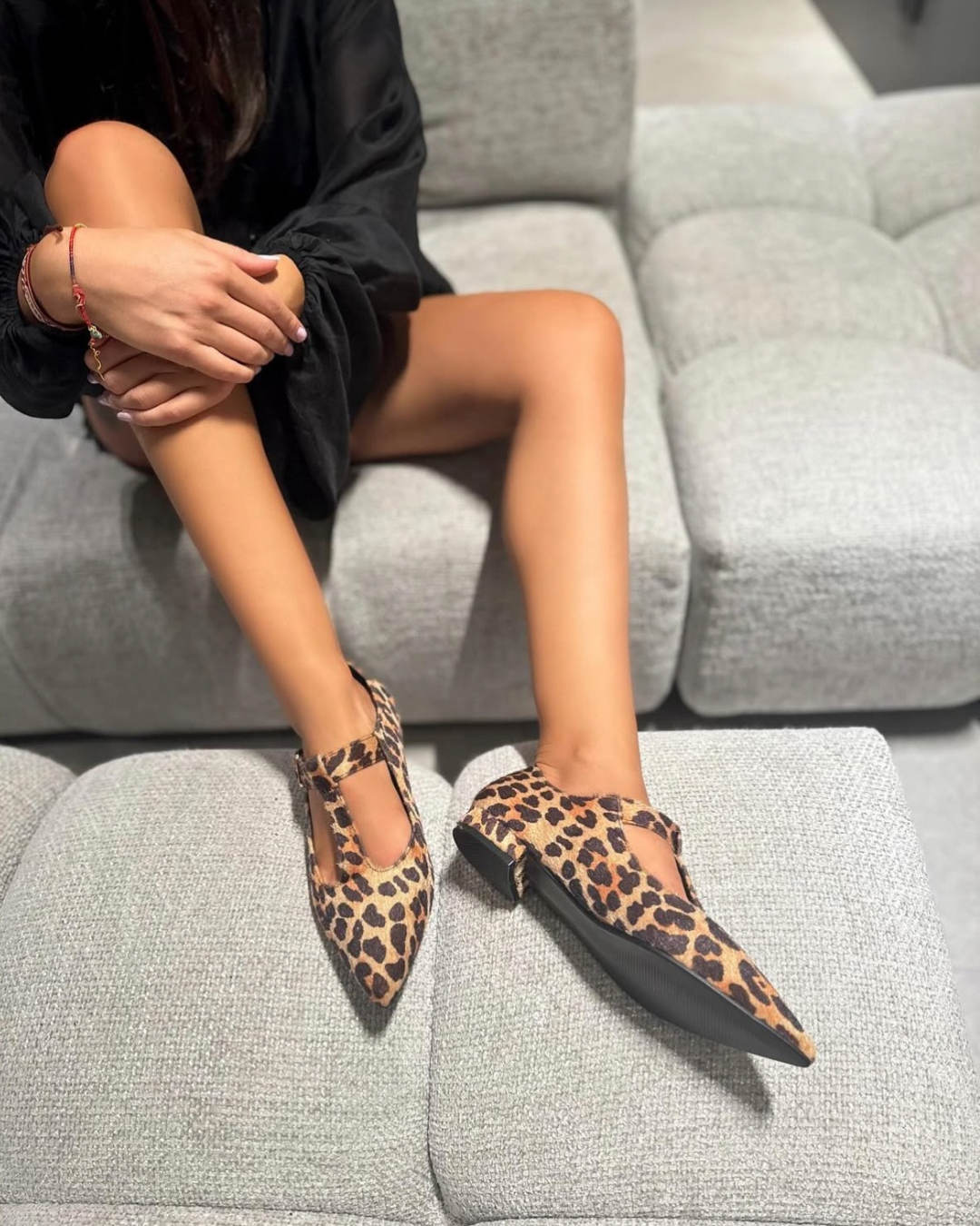 Ballerina Delia Camoscio Leopard
