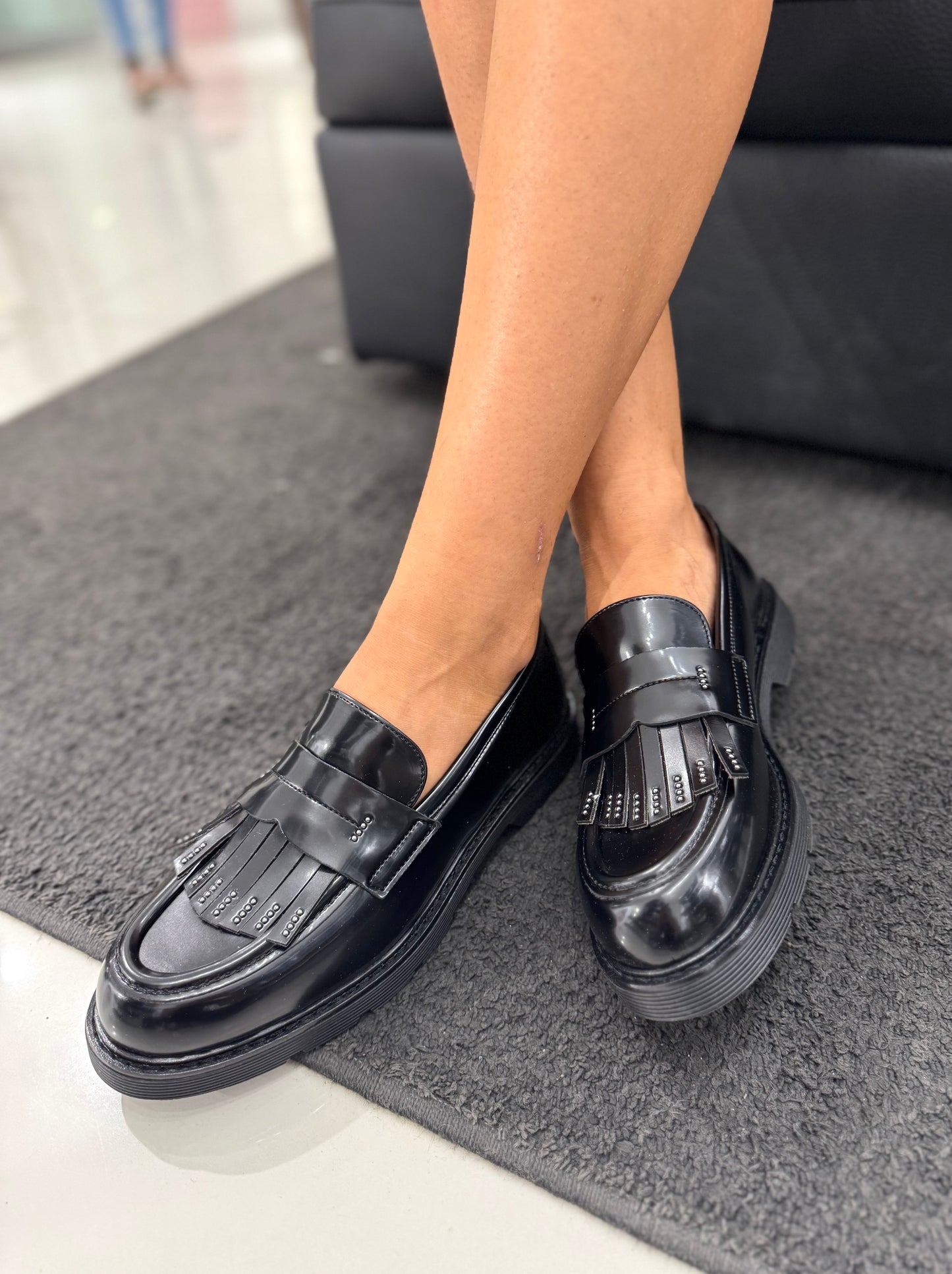 Mocassino Ovyè Vernice Nero