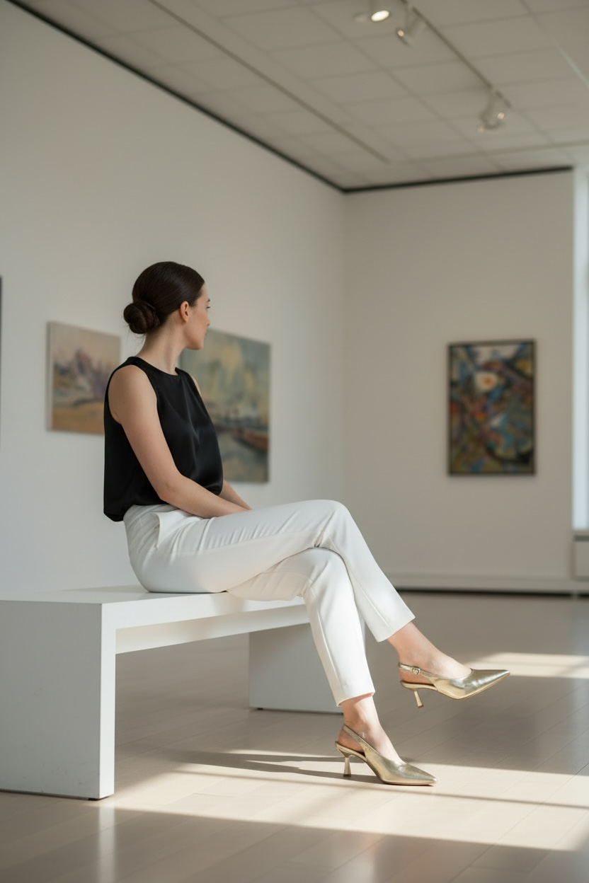 Slingback Alice Gold