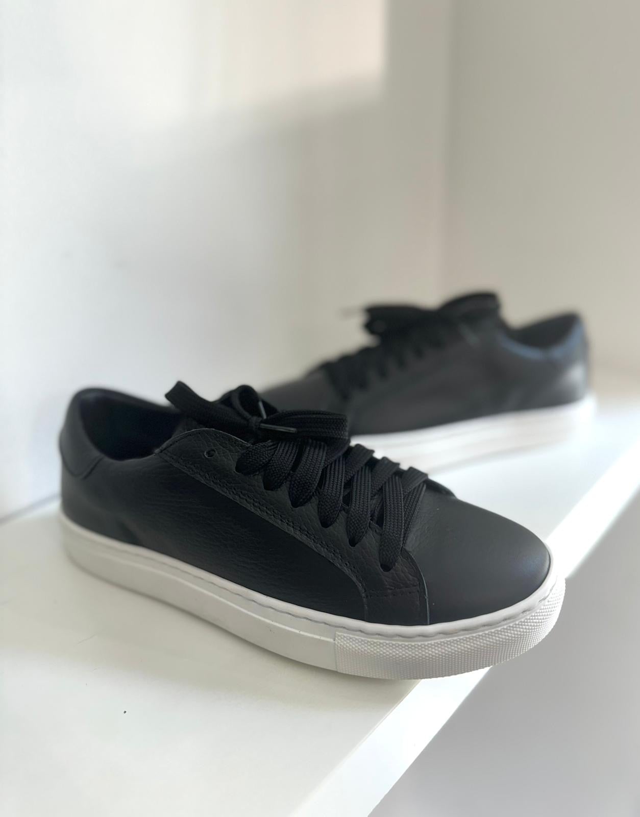 Sneakers Vera Pelle Bottolato Nero
