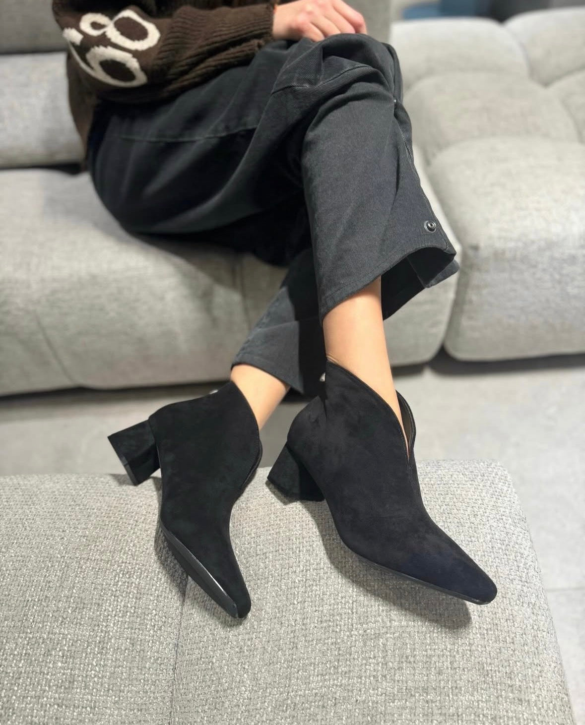 Stivaletto Sandra Camoscio Black