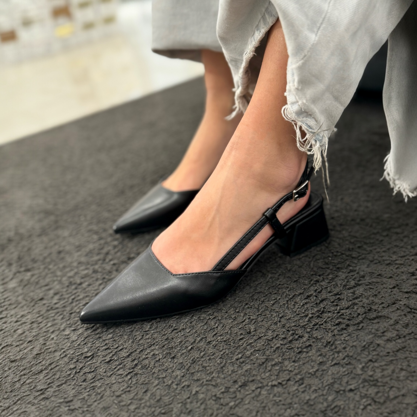 Slingback Anita Black