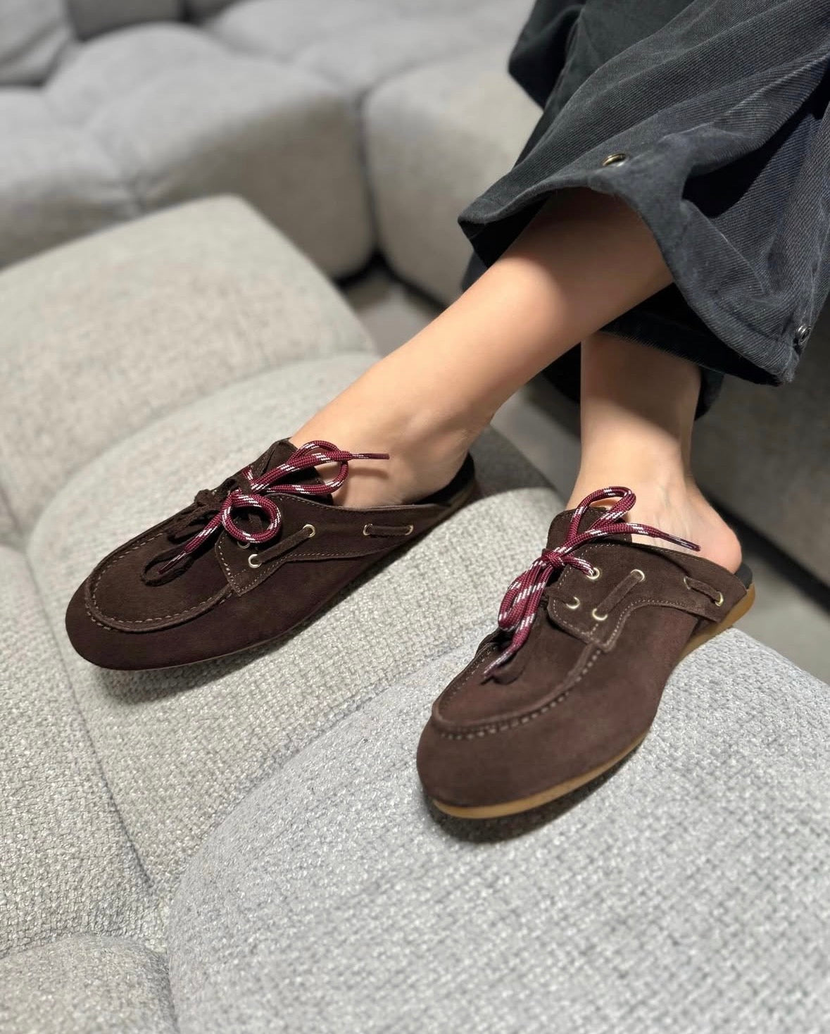 Sabot Ovyè Camoscio Testa di Moro