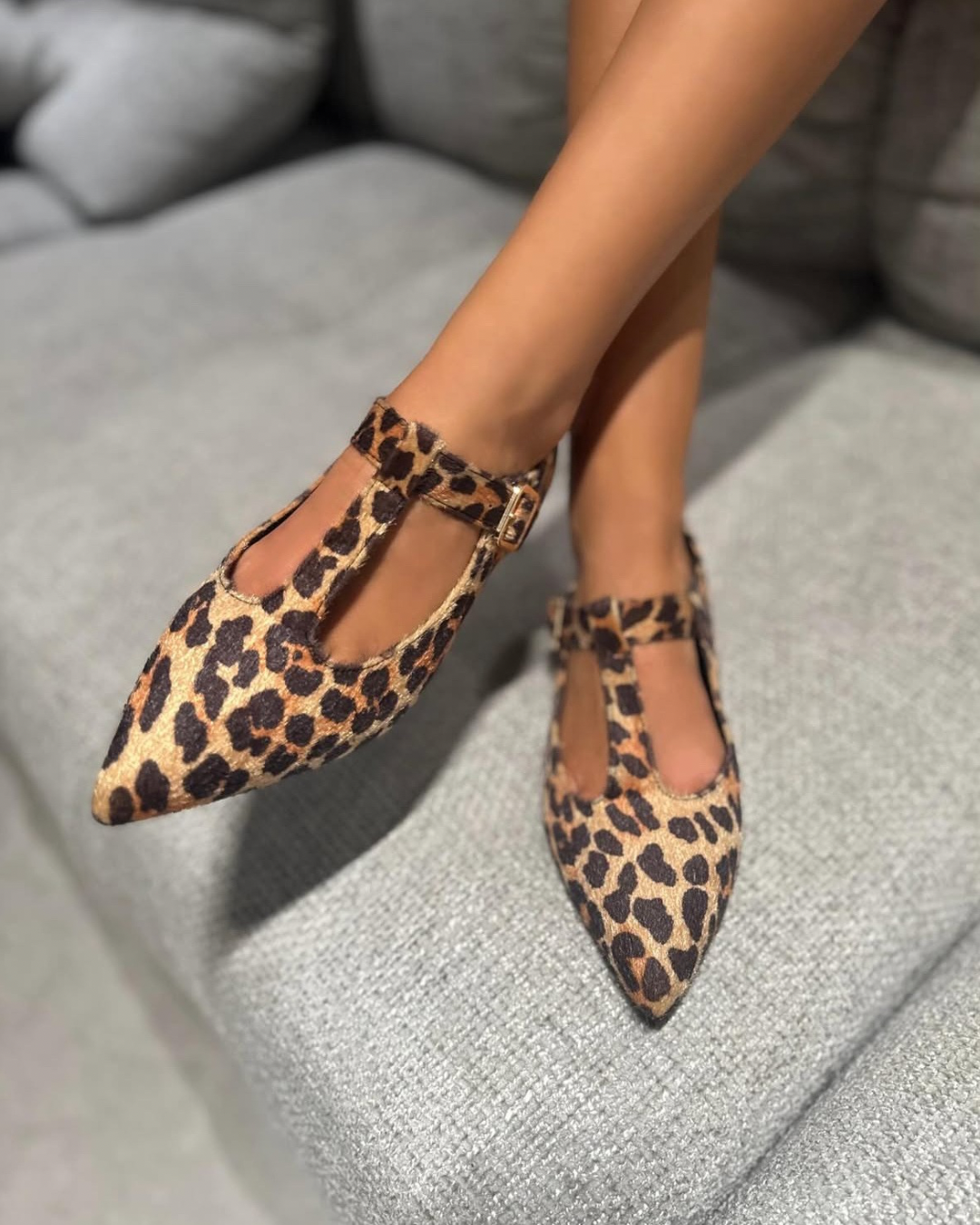 Ballerina Delia Camoscio Leopard